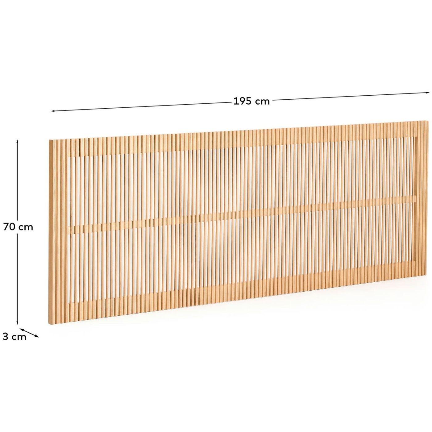 Bettkopfteil Beyla aus massivem Eschenholz für Betten bis zu 180 cm FSC 100%