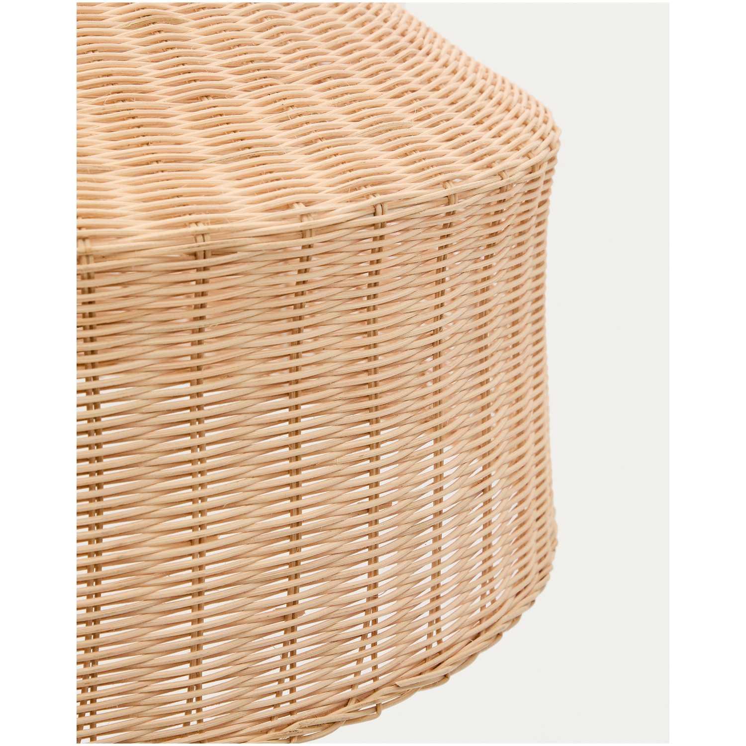 Lampenschirm Ennia aus Rattan mit hellem Finish 65x65
