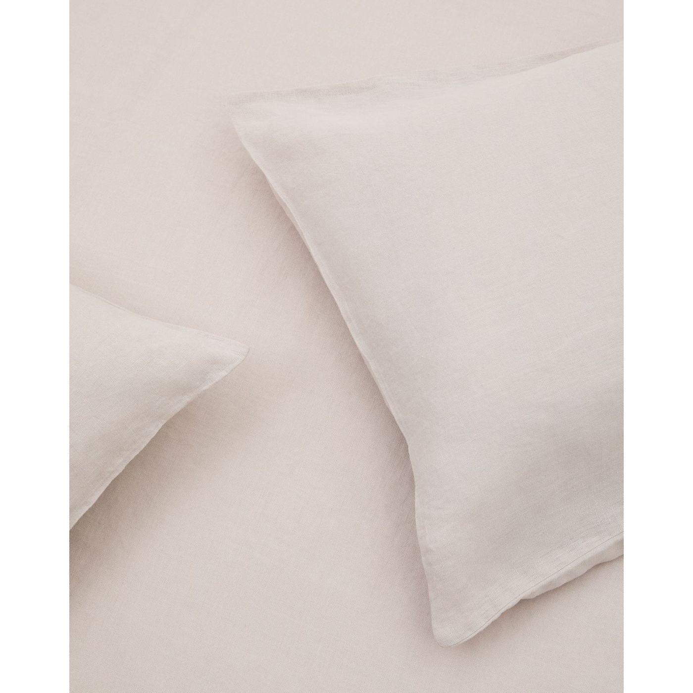 Set Simmel Bezüge für Bettdecke 150x220 Kopfkissen 45x110 Baumwolle Leinen Farbe grau Bett von 90