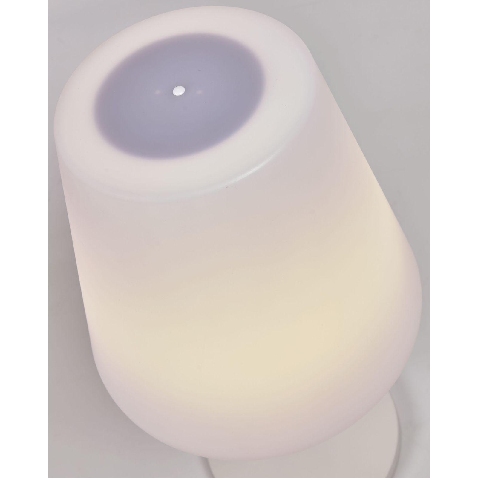 Garten Tischlampe Amy LED weiss