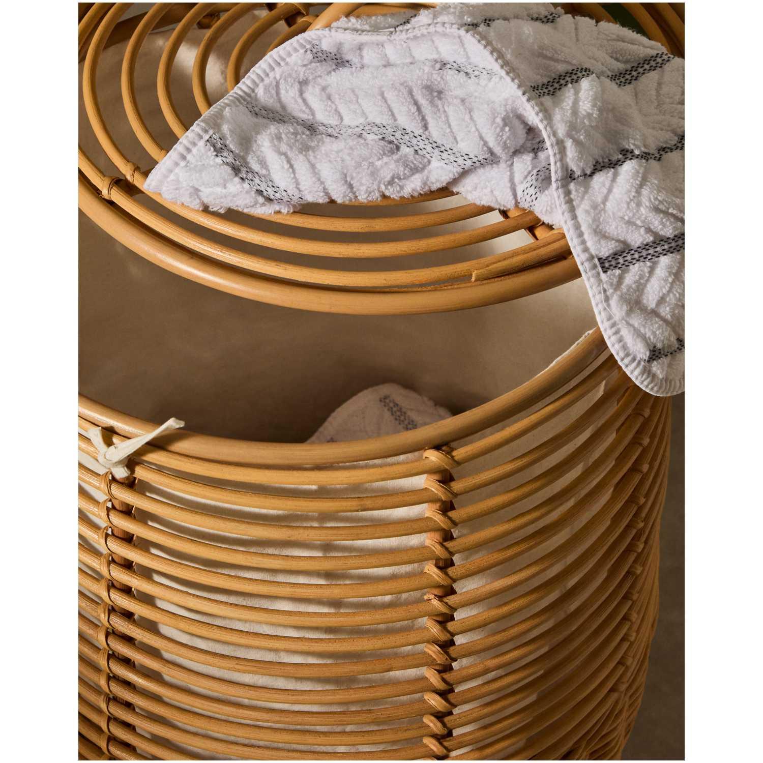 Wäschekorb Liora aus Rattan 70 cm