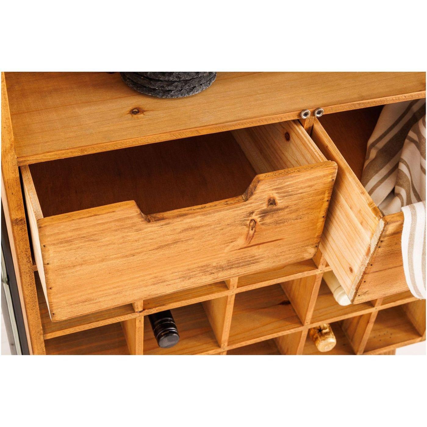 Barschrank Collector Tannenholz natur 60x150