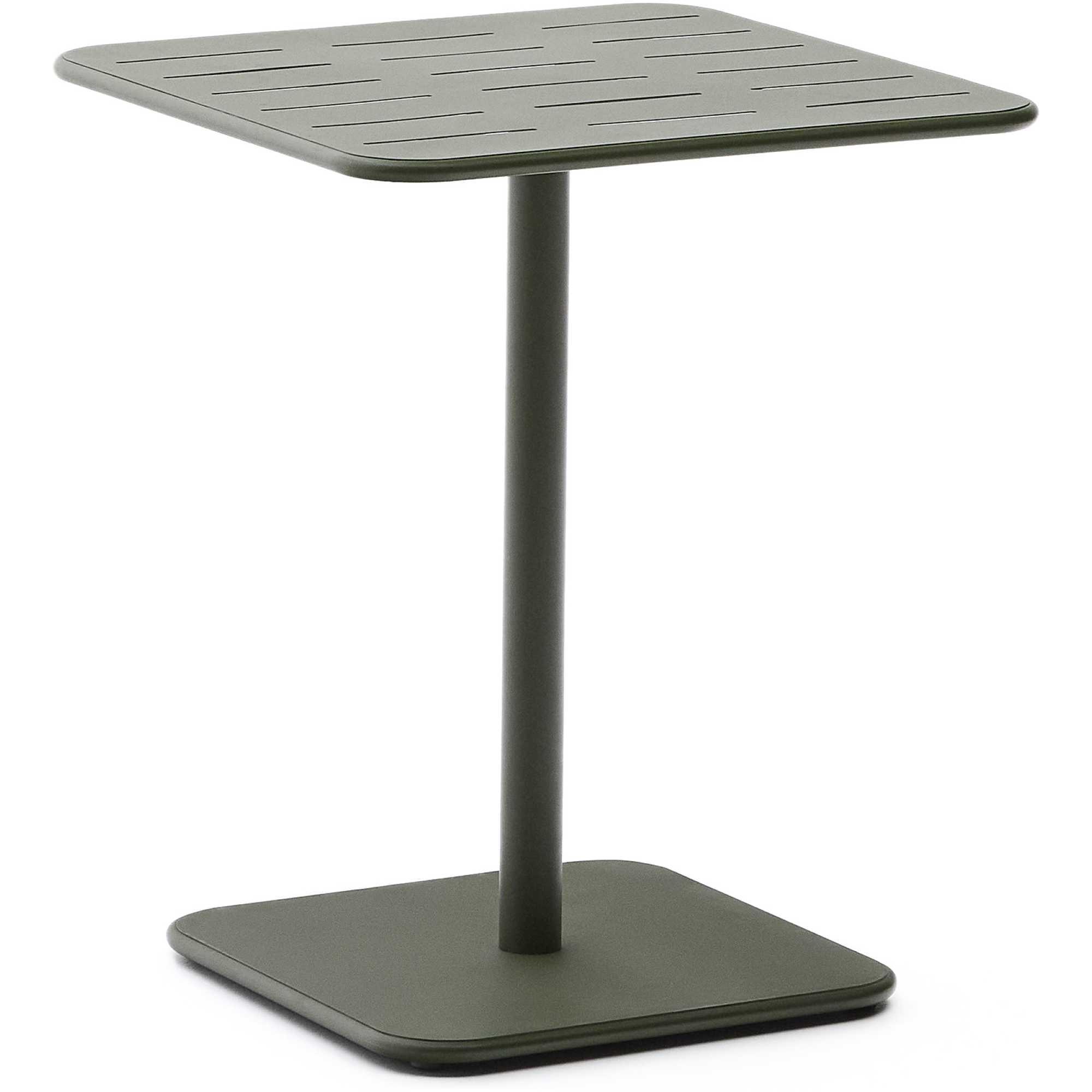 Gartentisch Bistro quadratisch Brai verzinkter Stahl grün 70x70