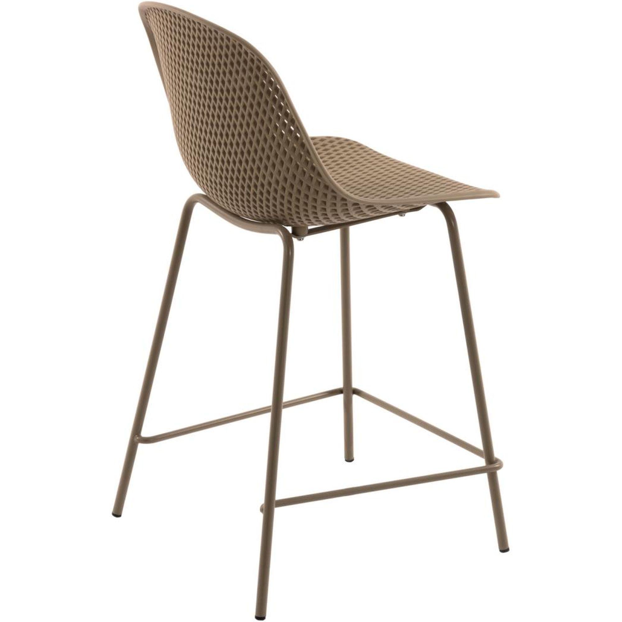 Barhocker Outdoor Garten Quinby Quinby beige Sitzhöhe 75