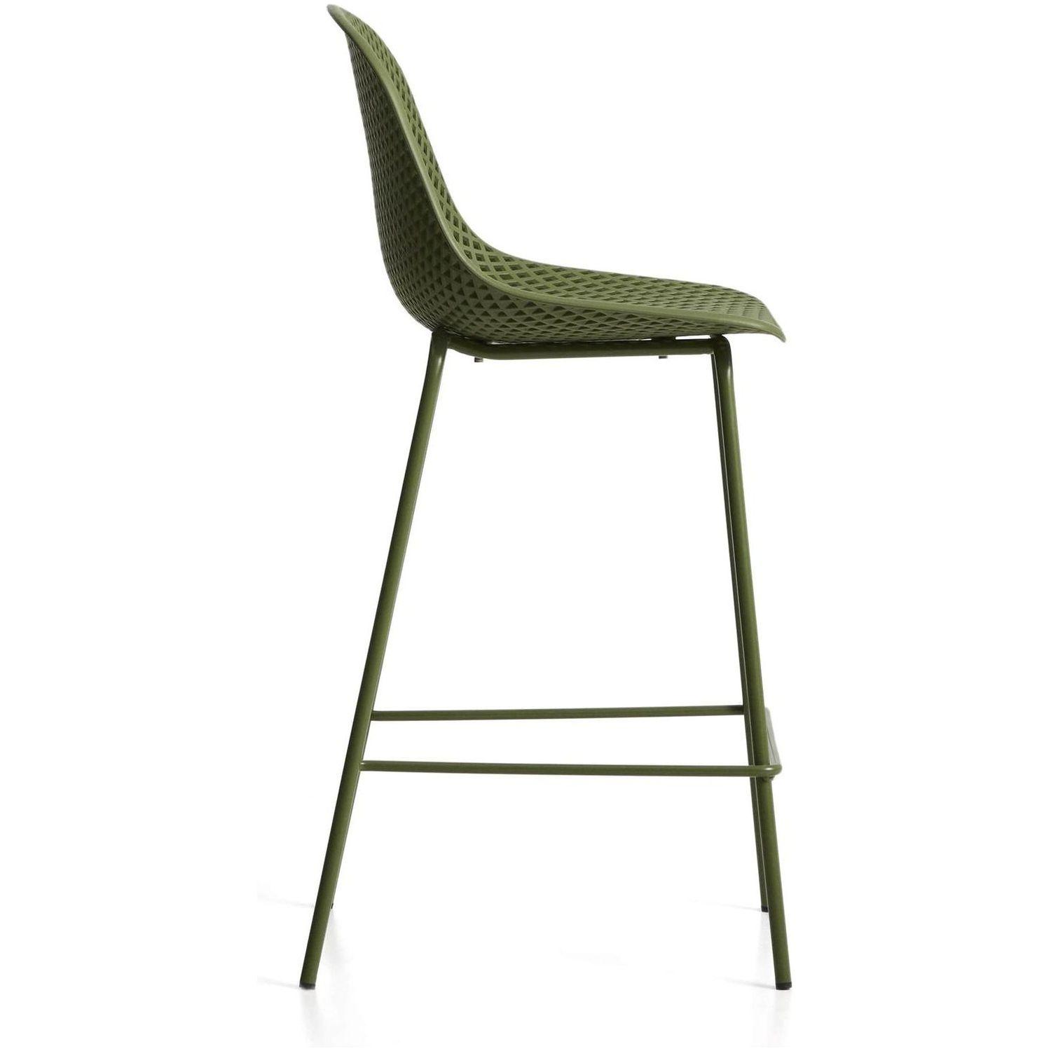 Barhocker Outdoor Garten Quinby Quinby grün Sitzhöhe 65