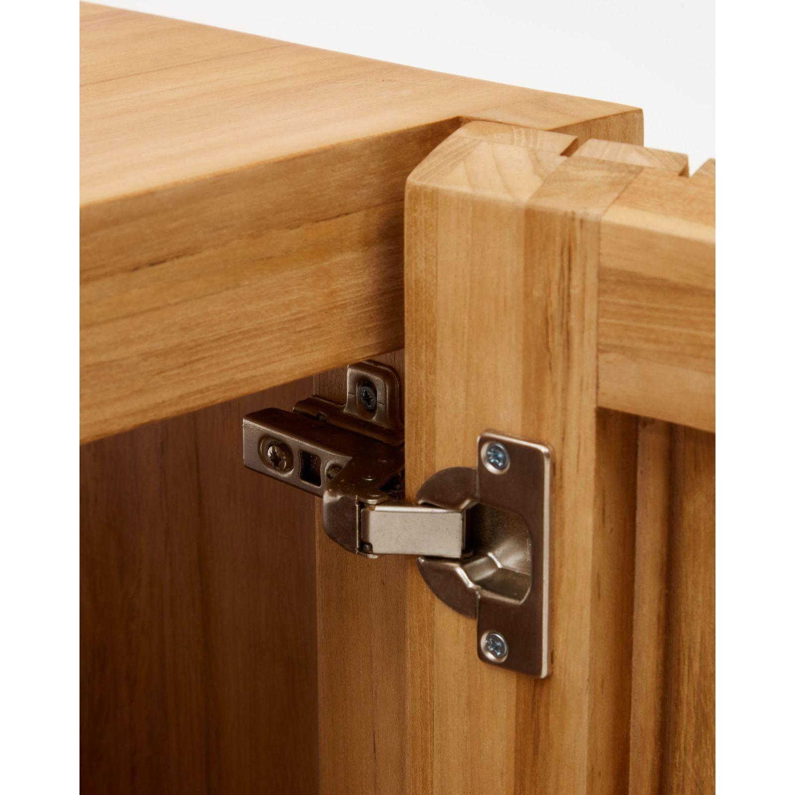 Badezimmermöbel Unterschrank Kuveni Teakholz massiv Natur 140x50