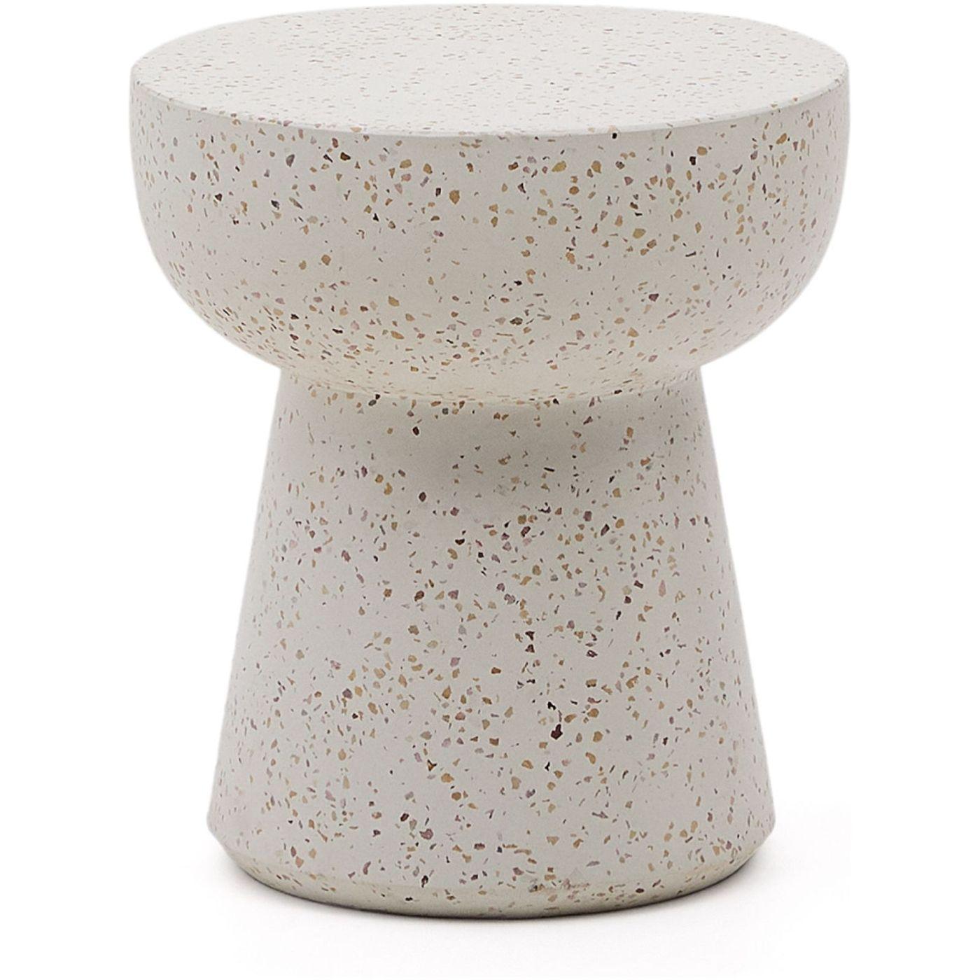 Beistelltisch Pada Terrazzo weiss mix 40x40
