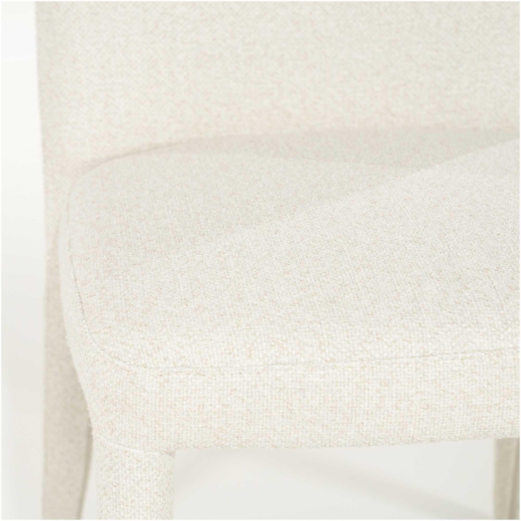 Design Polsterstuhl Toscane Stoff beige