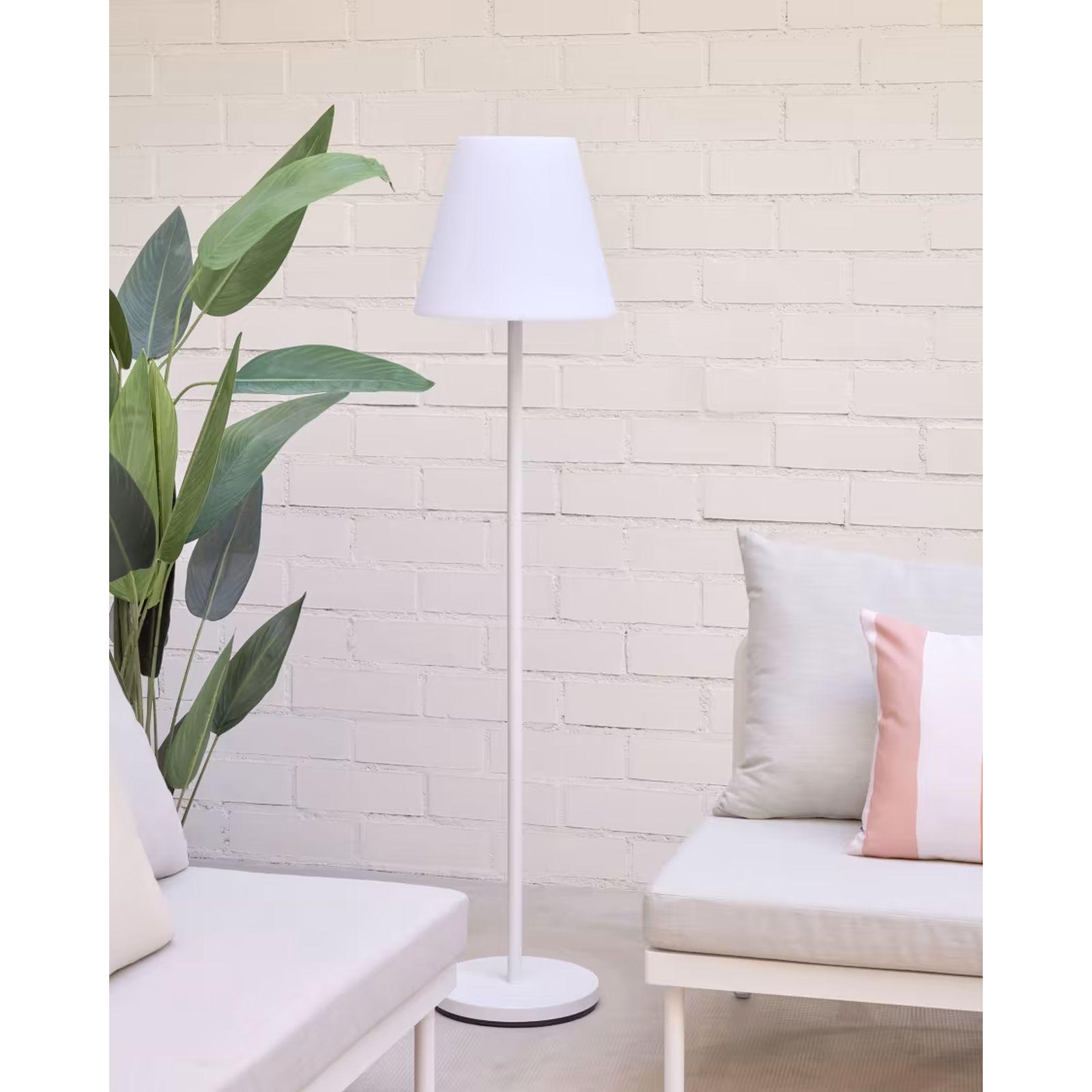Garten Stehlampe Amy LED weiss