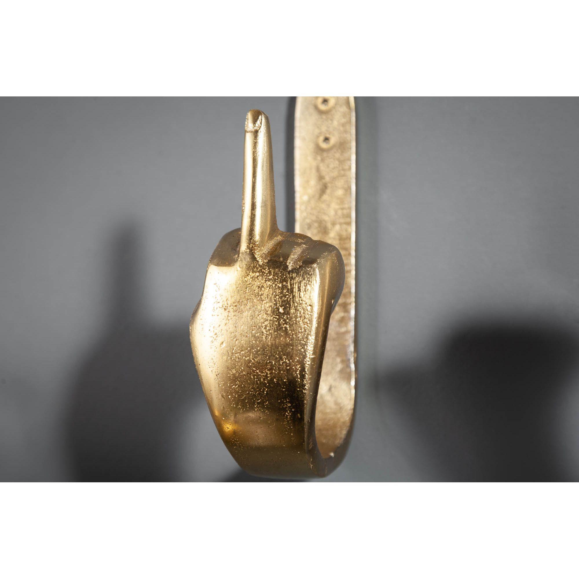Kleiderhaken Hands Metall gold (3er-Set)