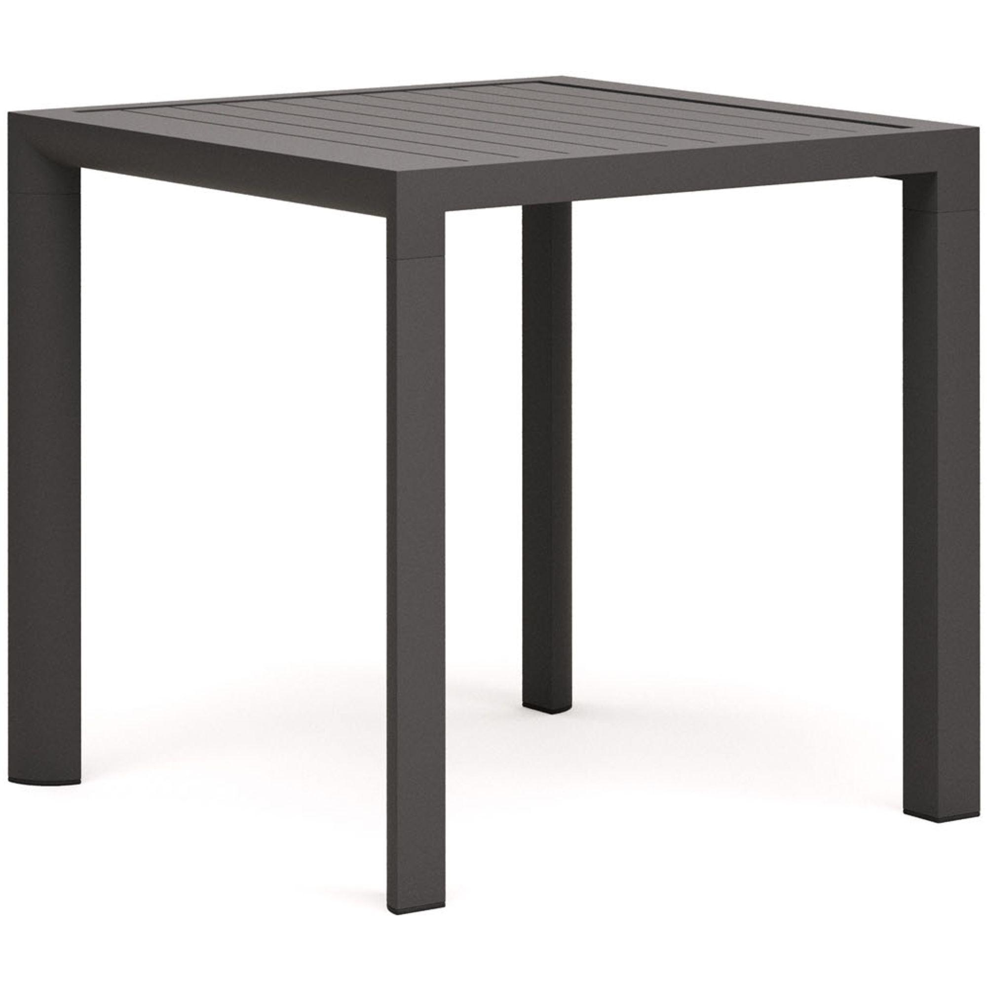 Gartentisch quadratisch Culip Aluminium grau 77x77