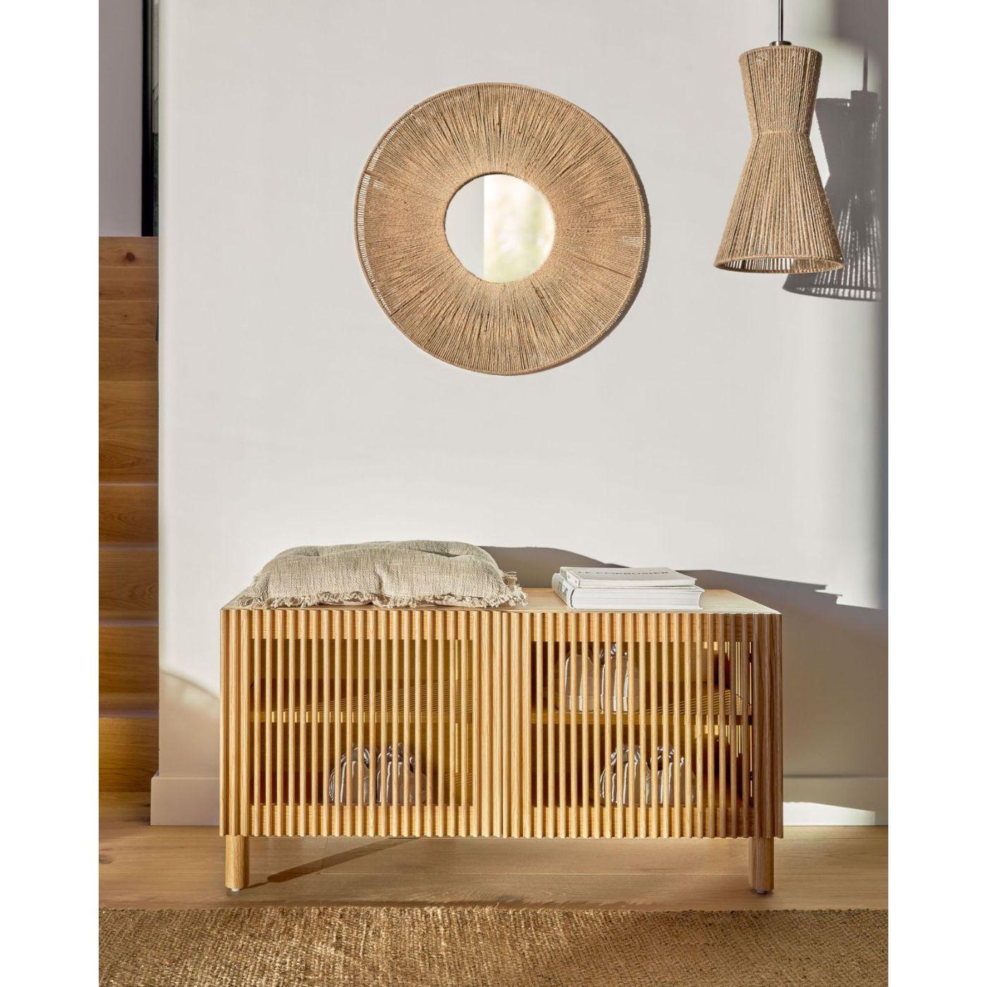 Crista Lampenschirm für Deckenlampe aus Jute natur 24.5x24.5