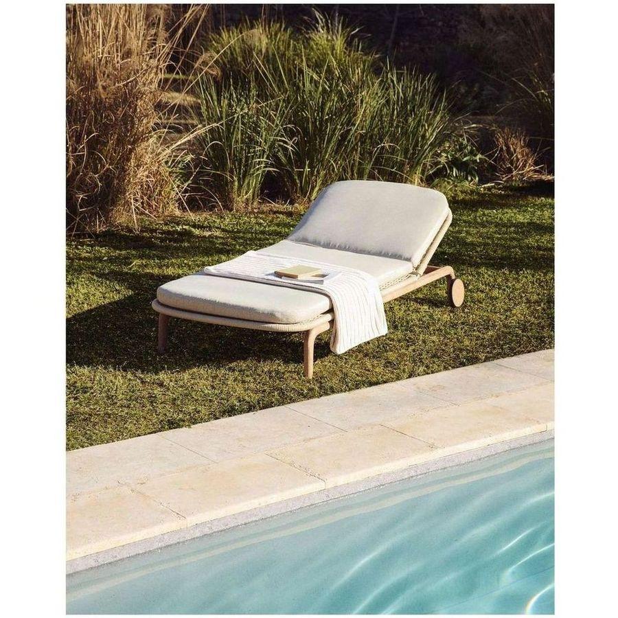 Sonnenliege Alipa Akazienholz massiv Seil ecru FSC 100%