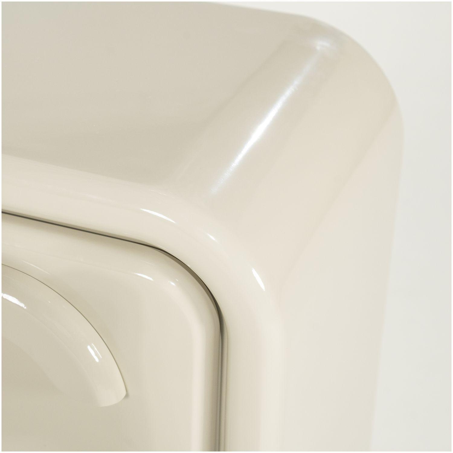 Beistellkommode Retro Glossy MDF hochglanz beige 40x58