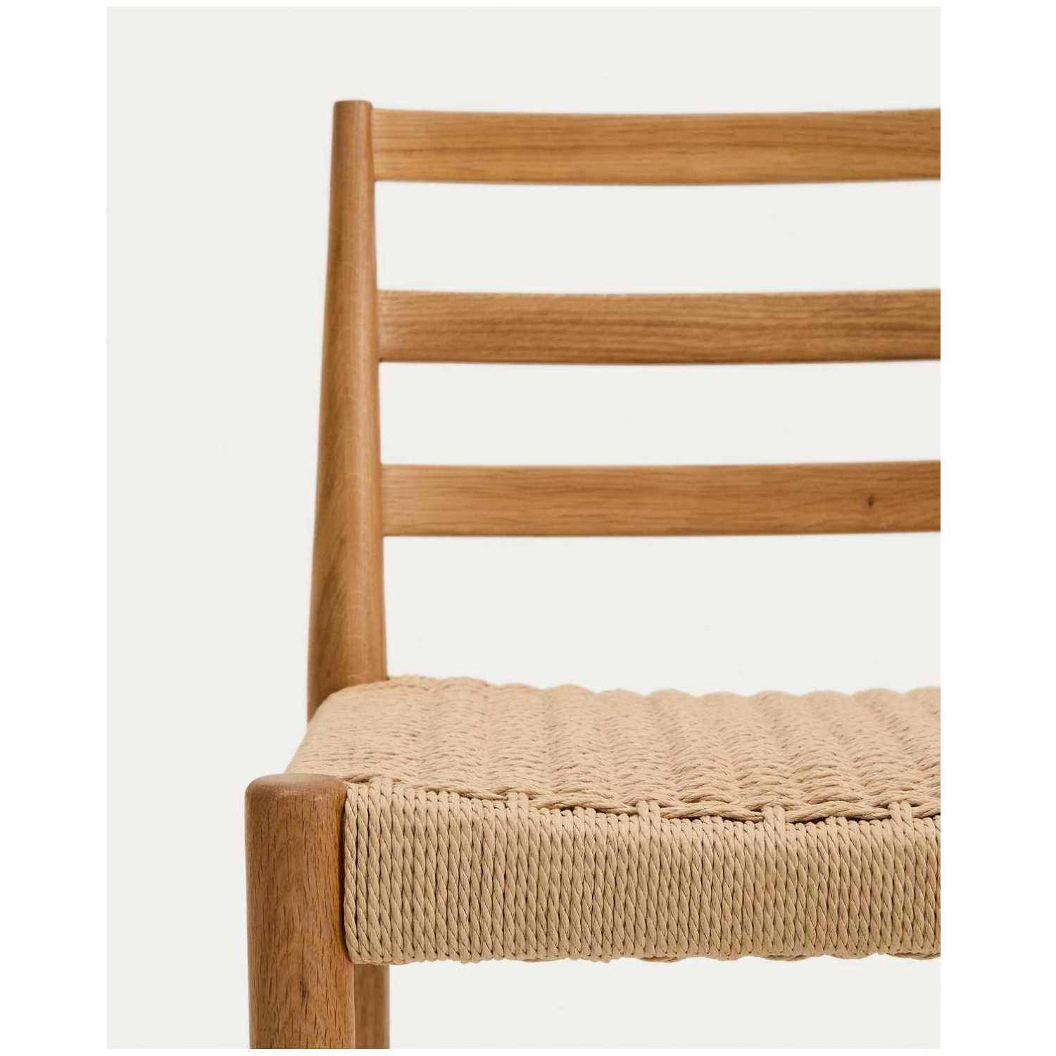Barhocker Analy Eichenholz massiv natur Sitzhöhe 65 100% FSC