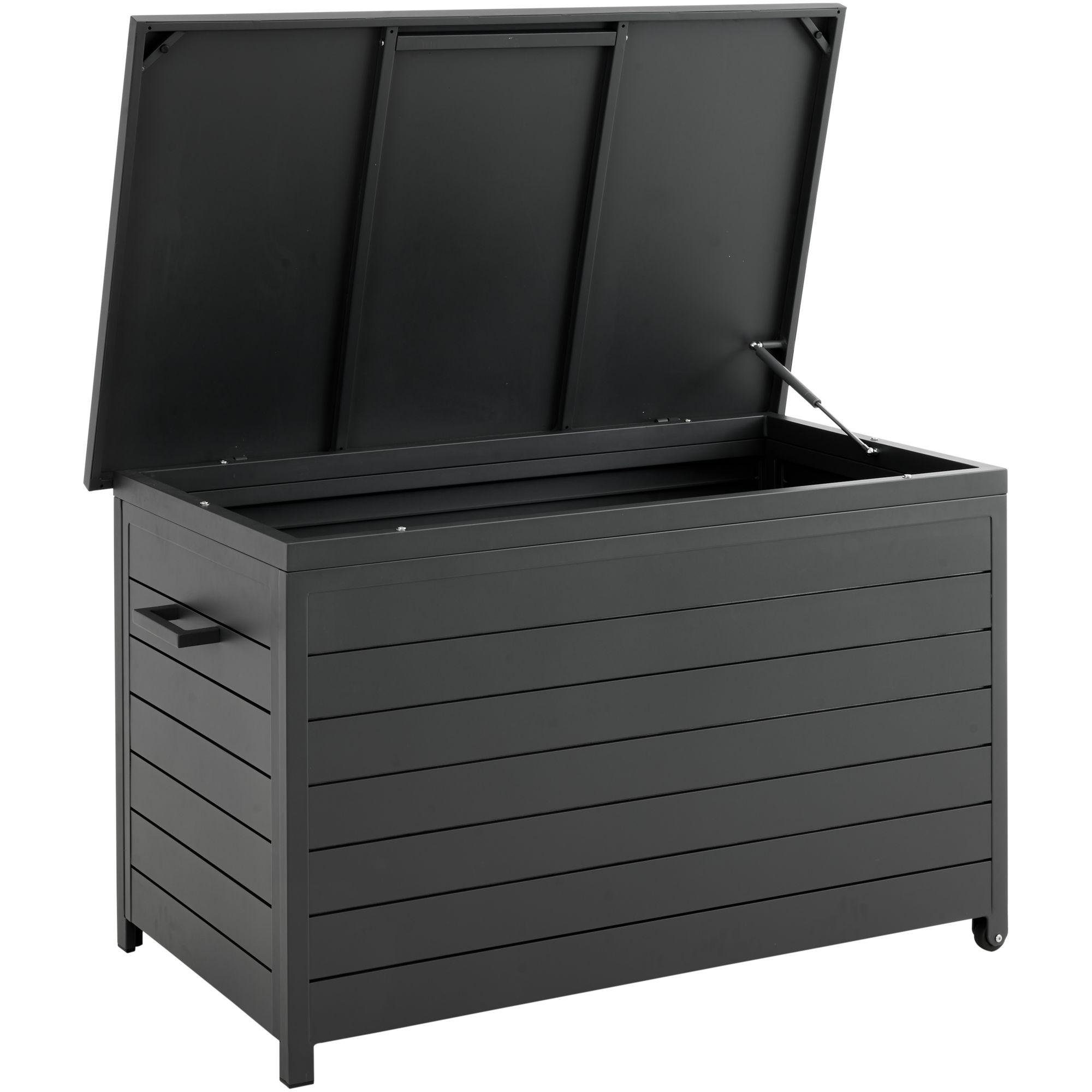 Garten Kissenbox Storage Aluminium anthrazit 135x68x81