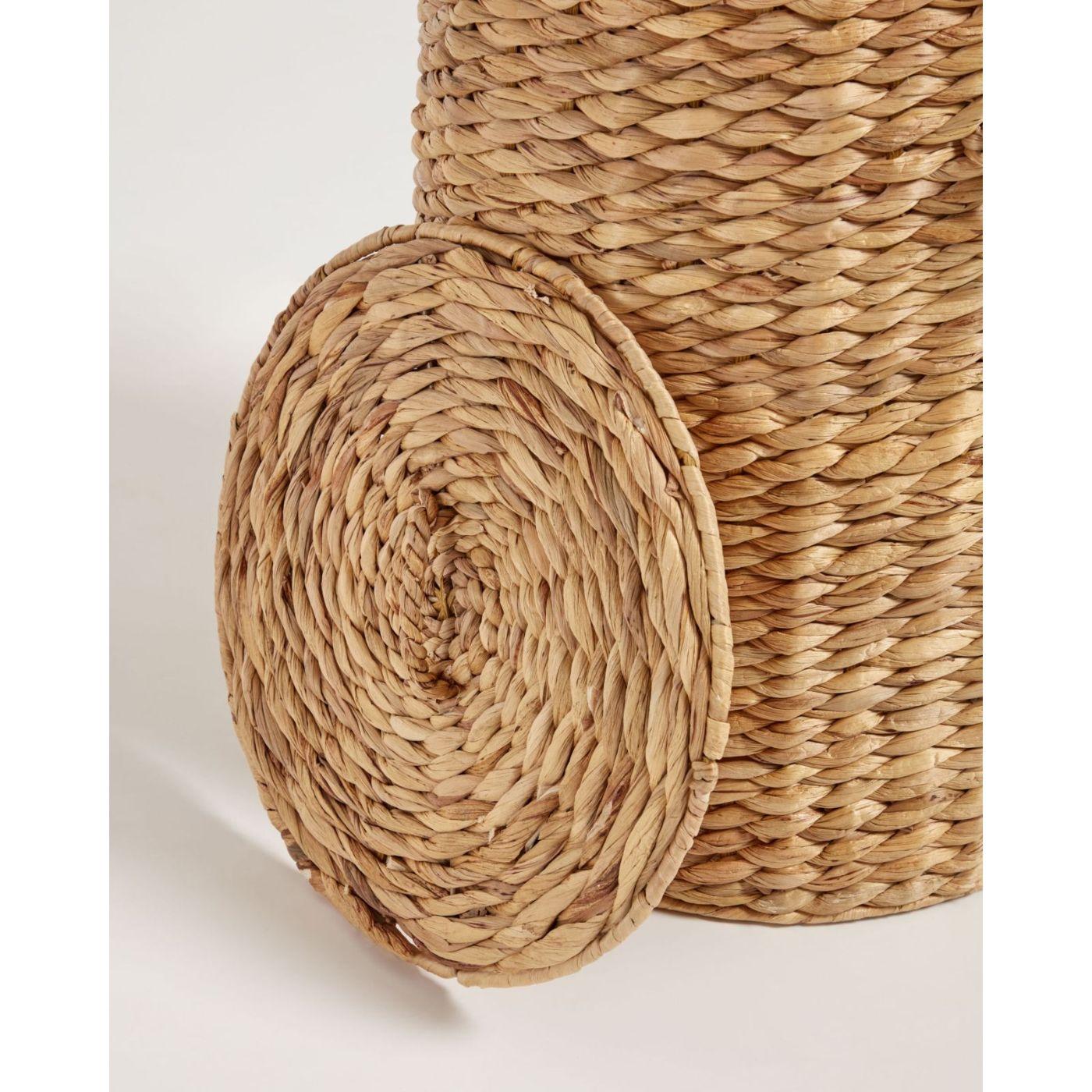 Wäschekorb Yessira Rattan natur 37x37