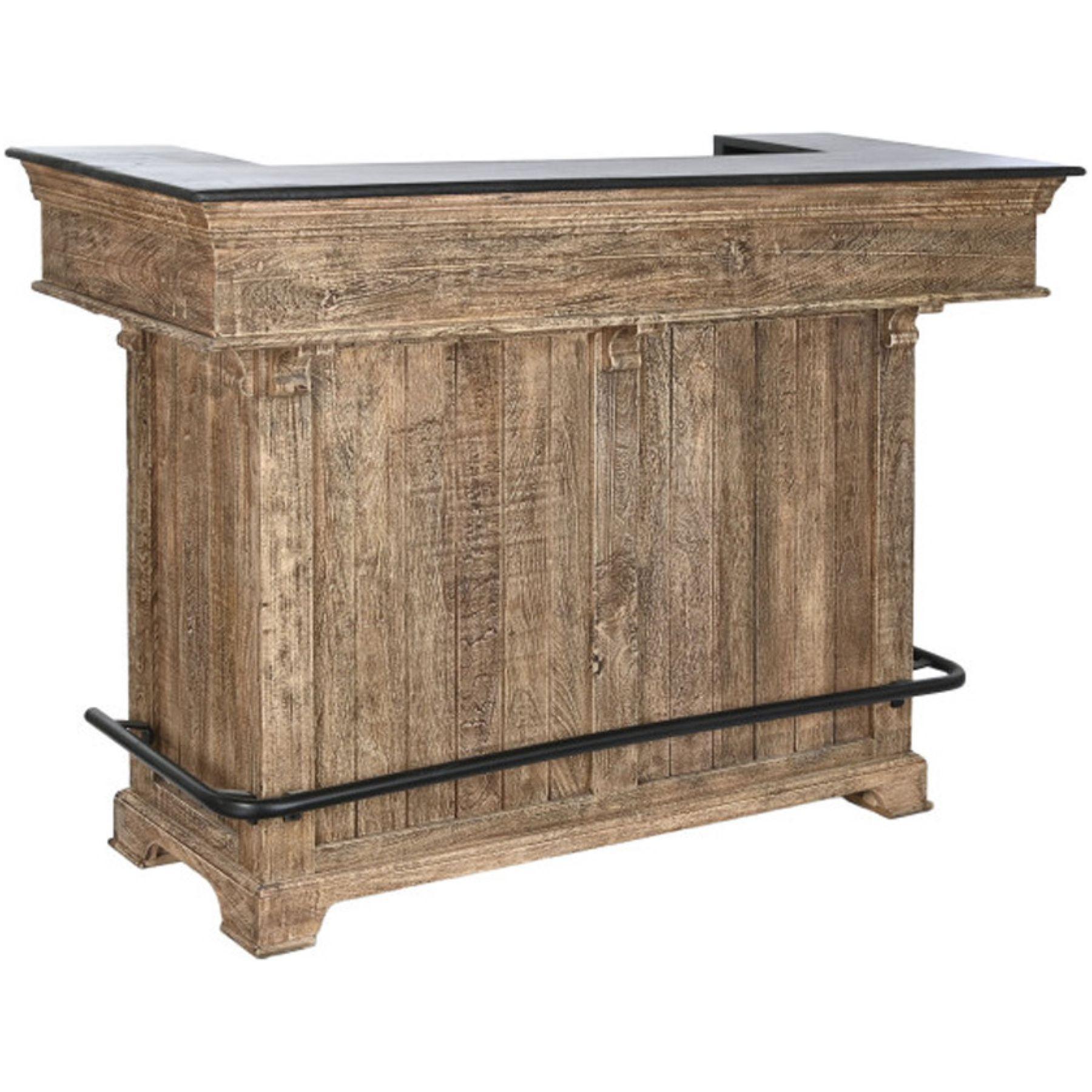 Bartheke Ladentresen Vintage Mangoholz Castle Unikat 152