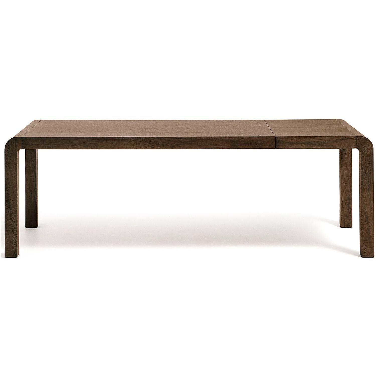 Esstisch Ausziehtisch Erisia aus massivem Eichenholz mit Dunkelnusston-Finish FSC 100% - Grösse: 180-230x90