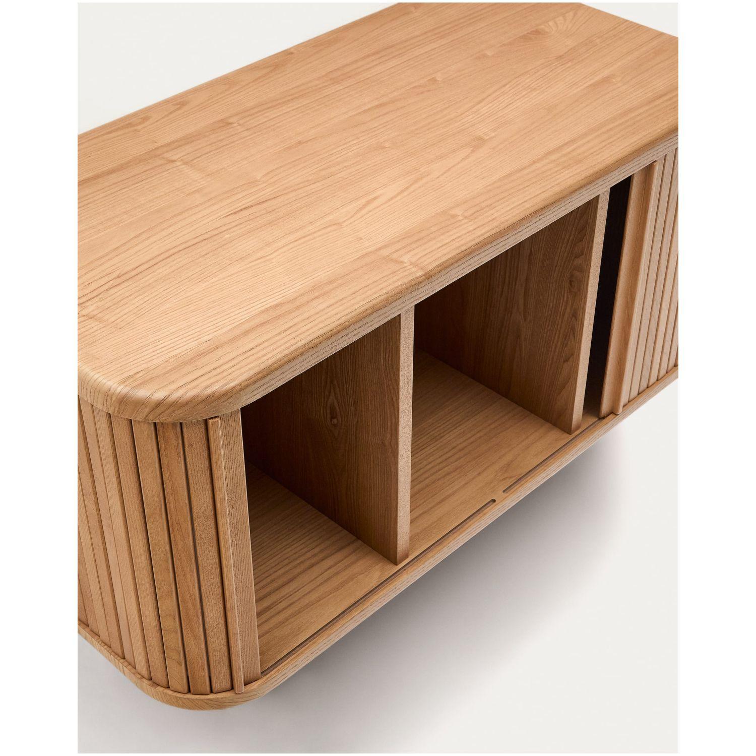 Badezimmermöbel Mailen aus Eschenfurnier natur 90x45