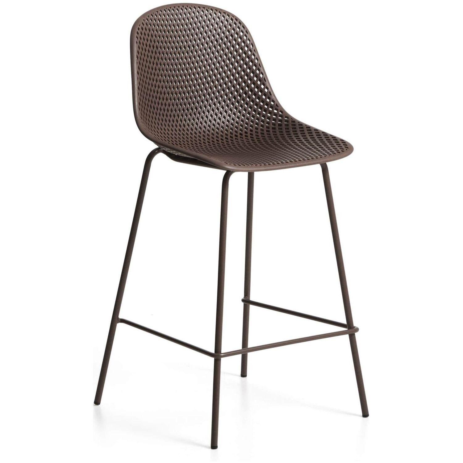 Barhocker Outdoor Garten Quinby Quinby braun Sitzhöhe 65