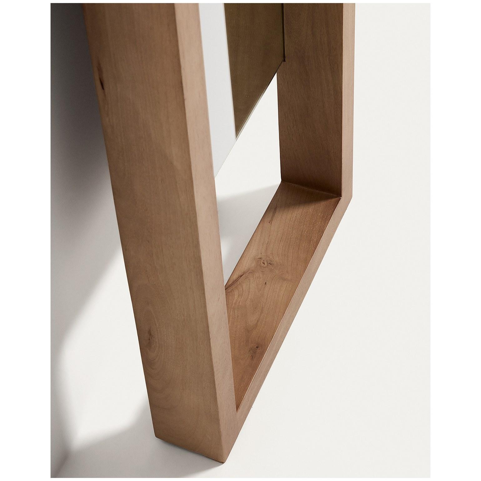 Standspiegel Vatro aus massivem Mangoholz in natürlichem Ton 52x181 FSC 100%