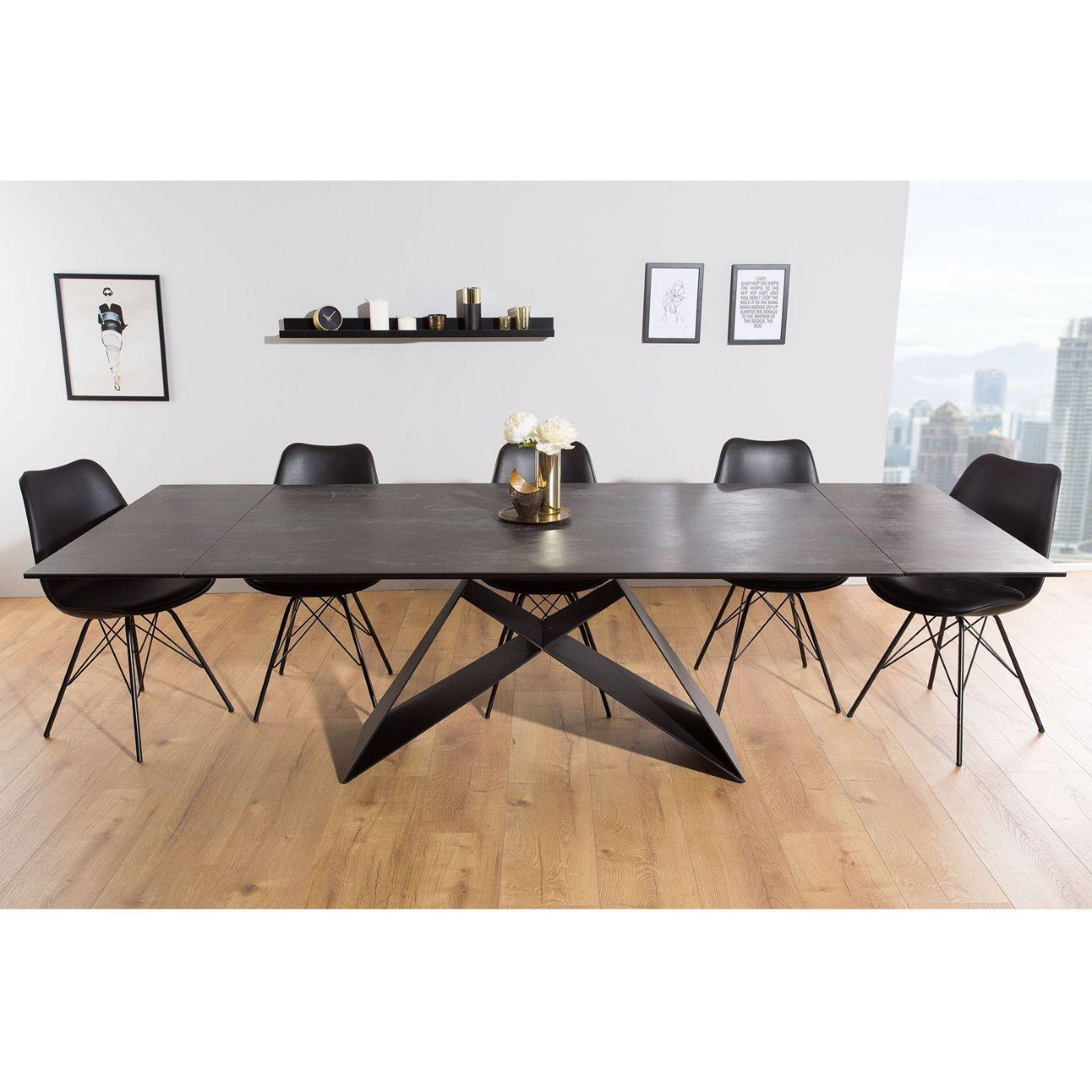 Ausziehtisch Italia2 180-260 Keramik Lava-Optik