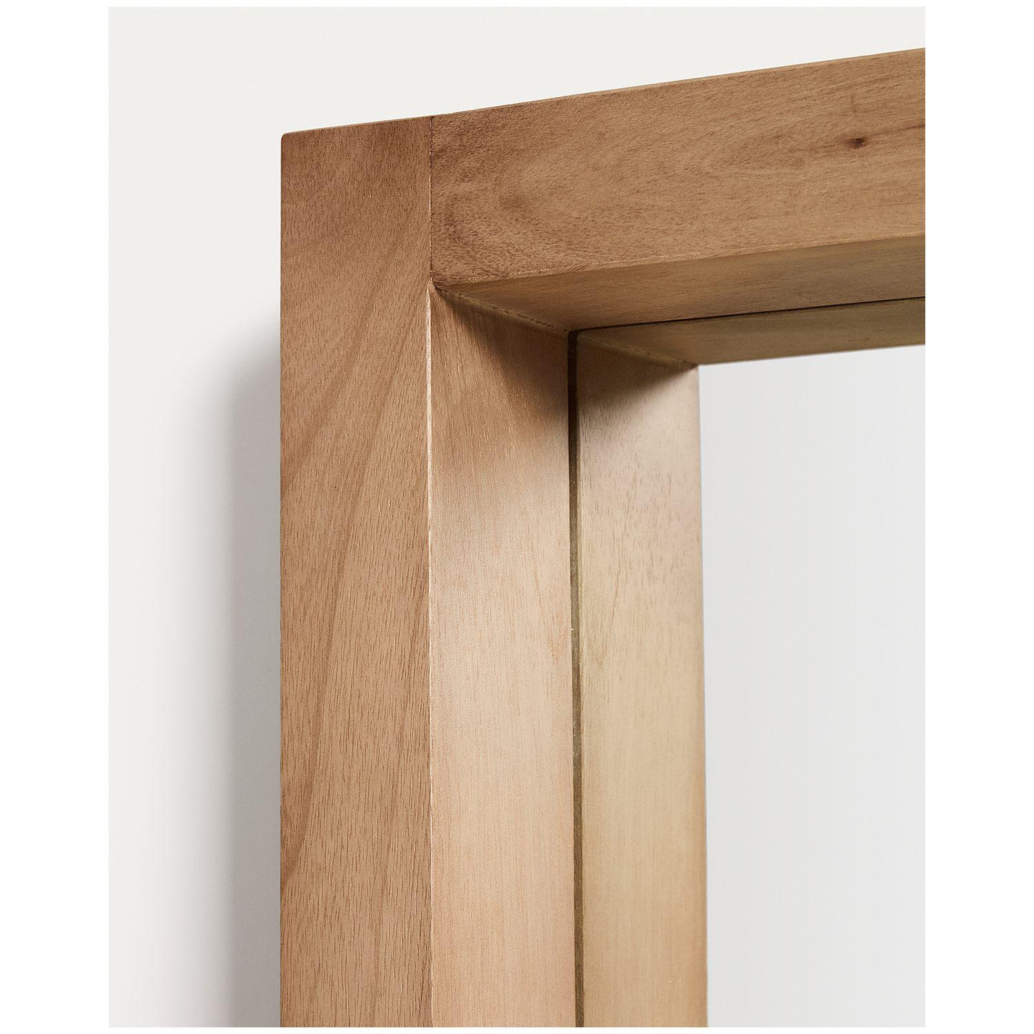 Standspiegel Vatro aus massivem Mangoholz in natürlichem Ton 96x181 FSC 100%