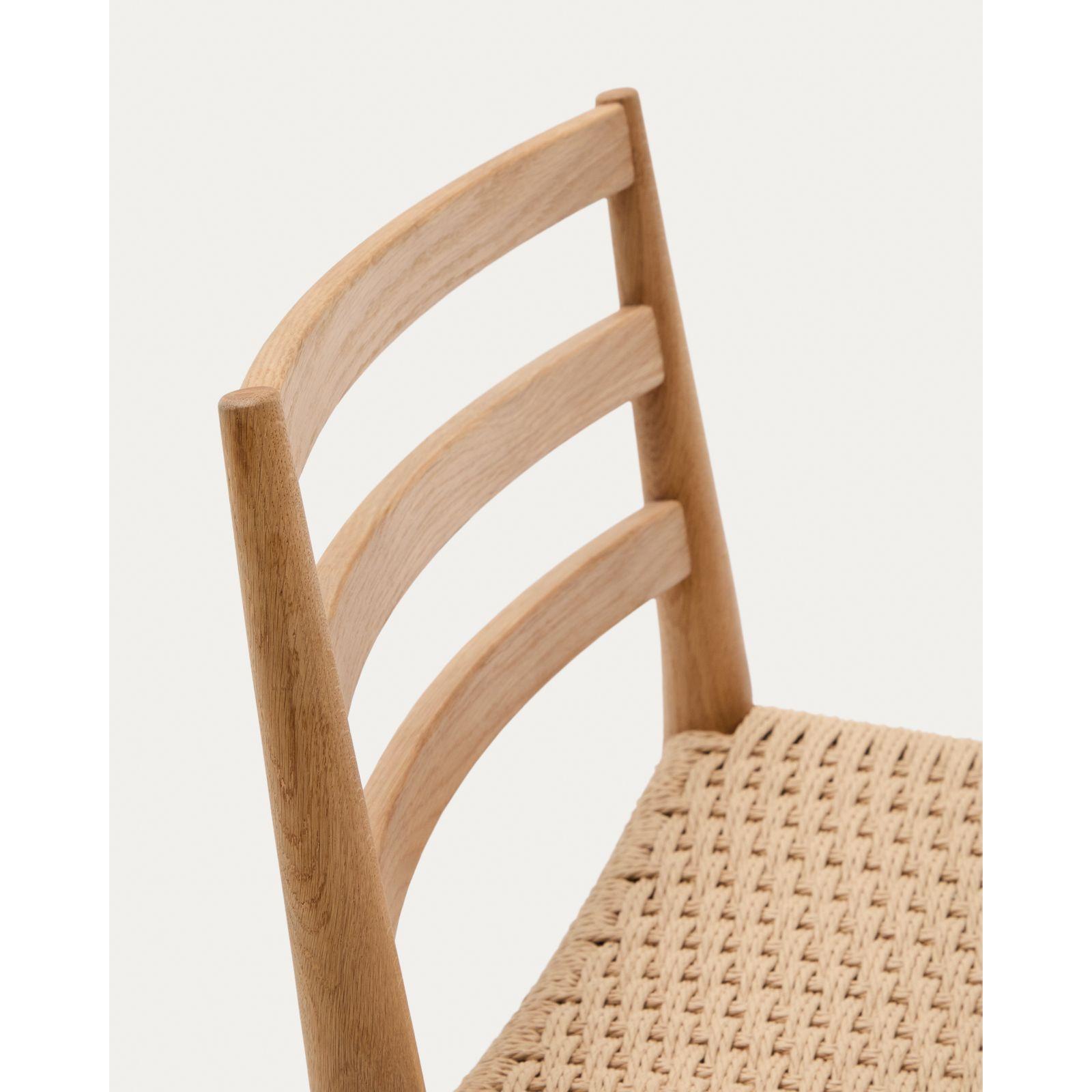 Barhocker Analy Eichenholz massiv natur Sitzhöhe 70 100% FSC