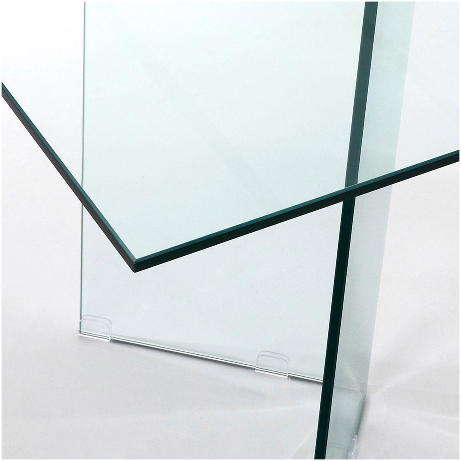 Esstisch Burano Glas transparent 180x90