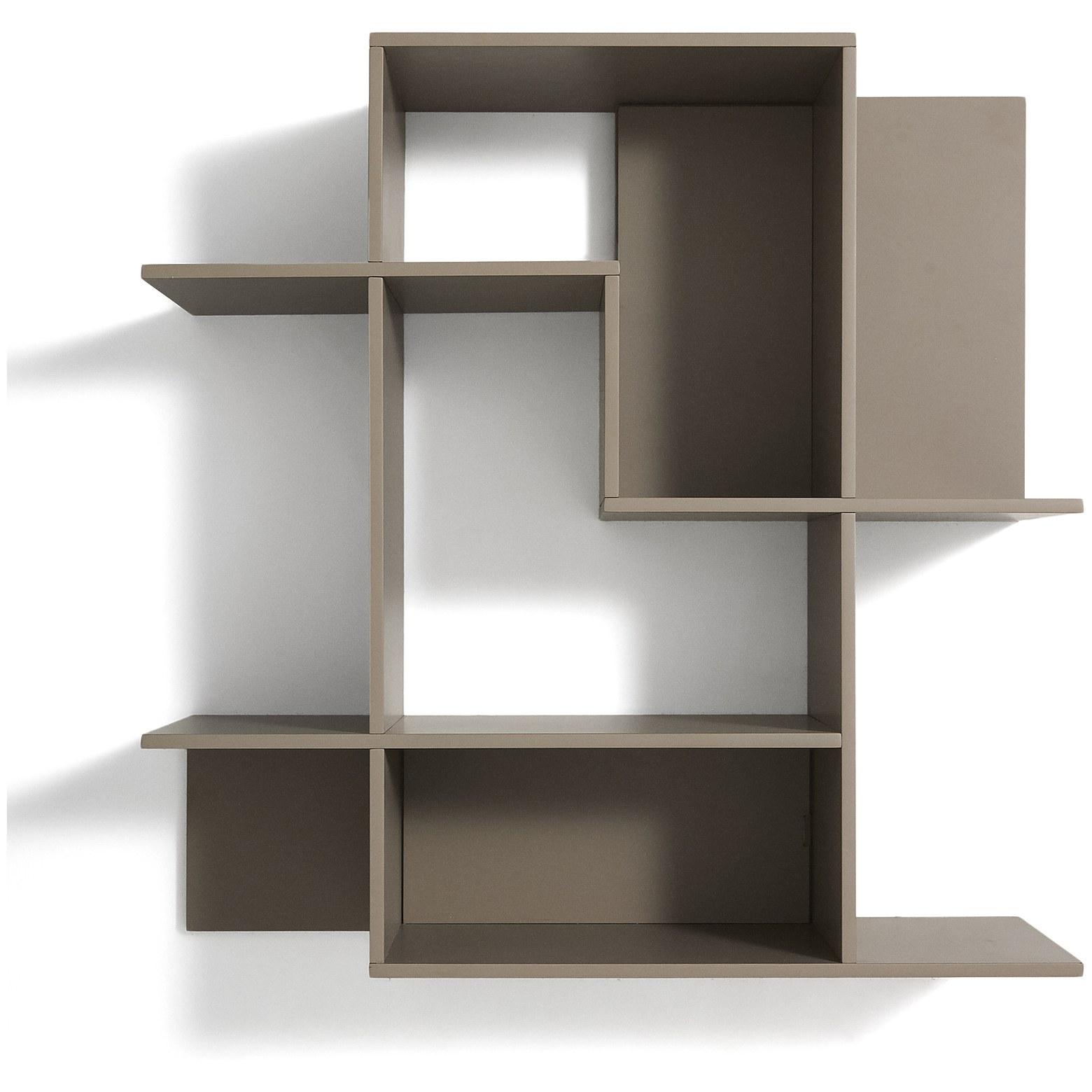 Modularregal Ina aus taupefarben lackiertem MDF 80x80 FSC 100%