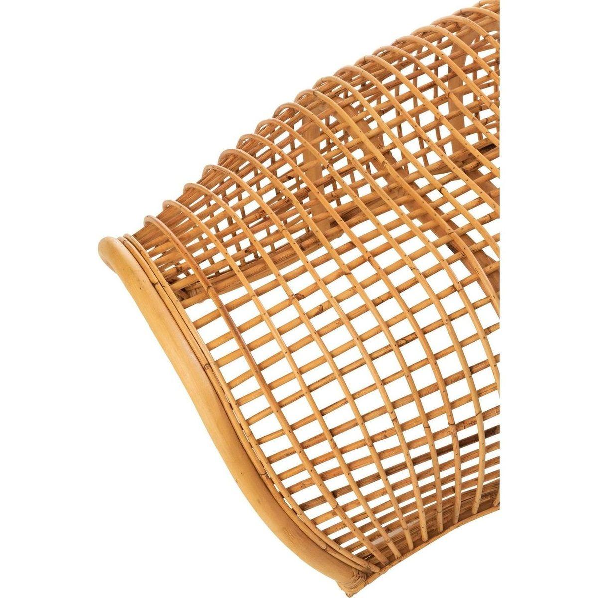 Holzbank Rattan natur 191