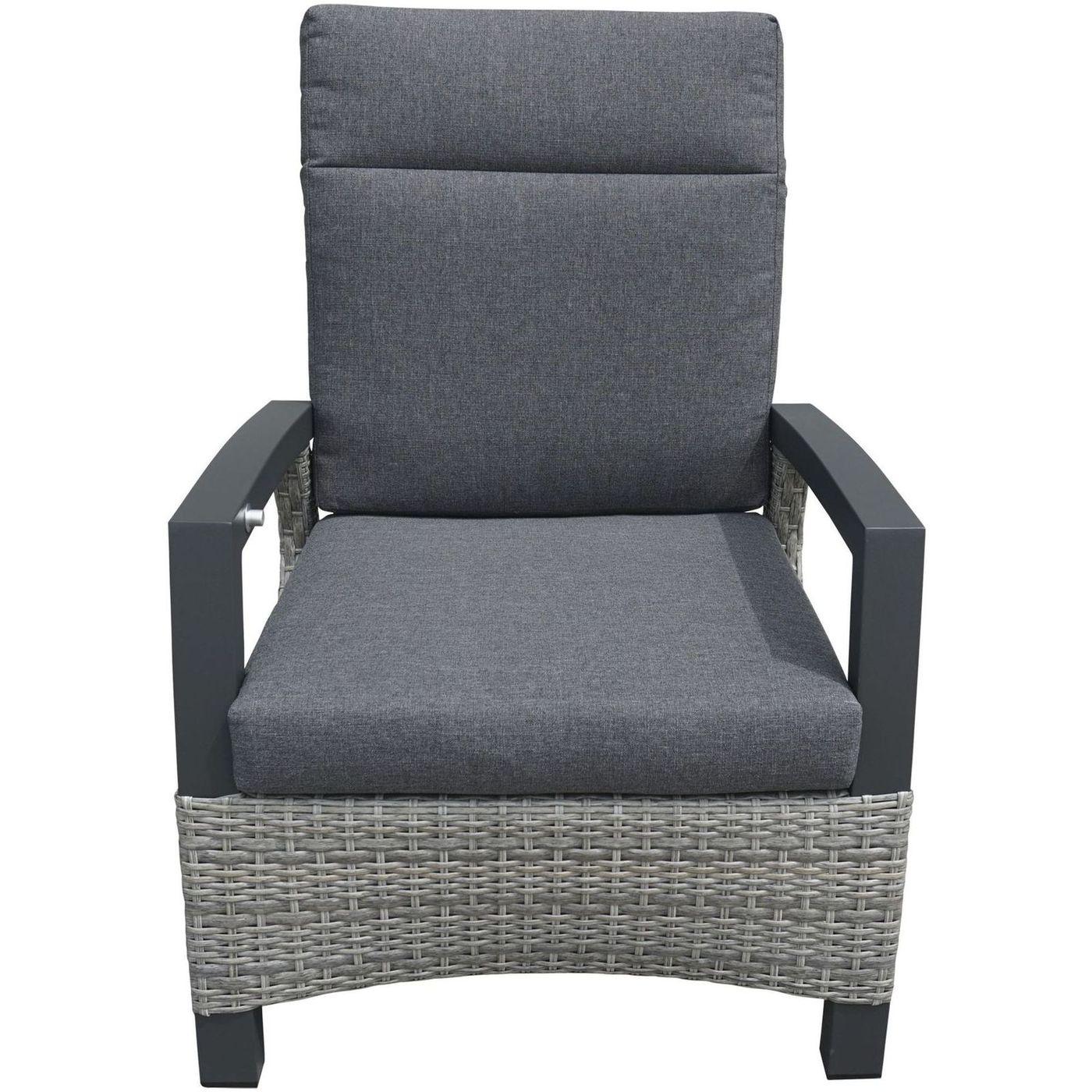 Poly Rattan Gartensessel Parma stone (verstellbar)