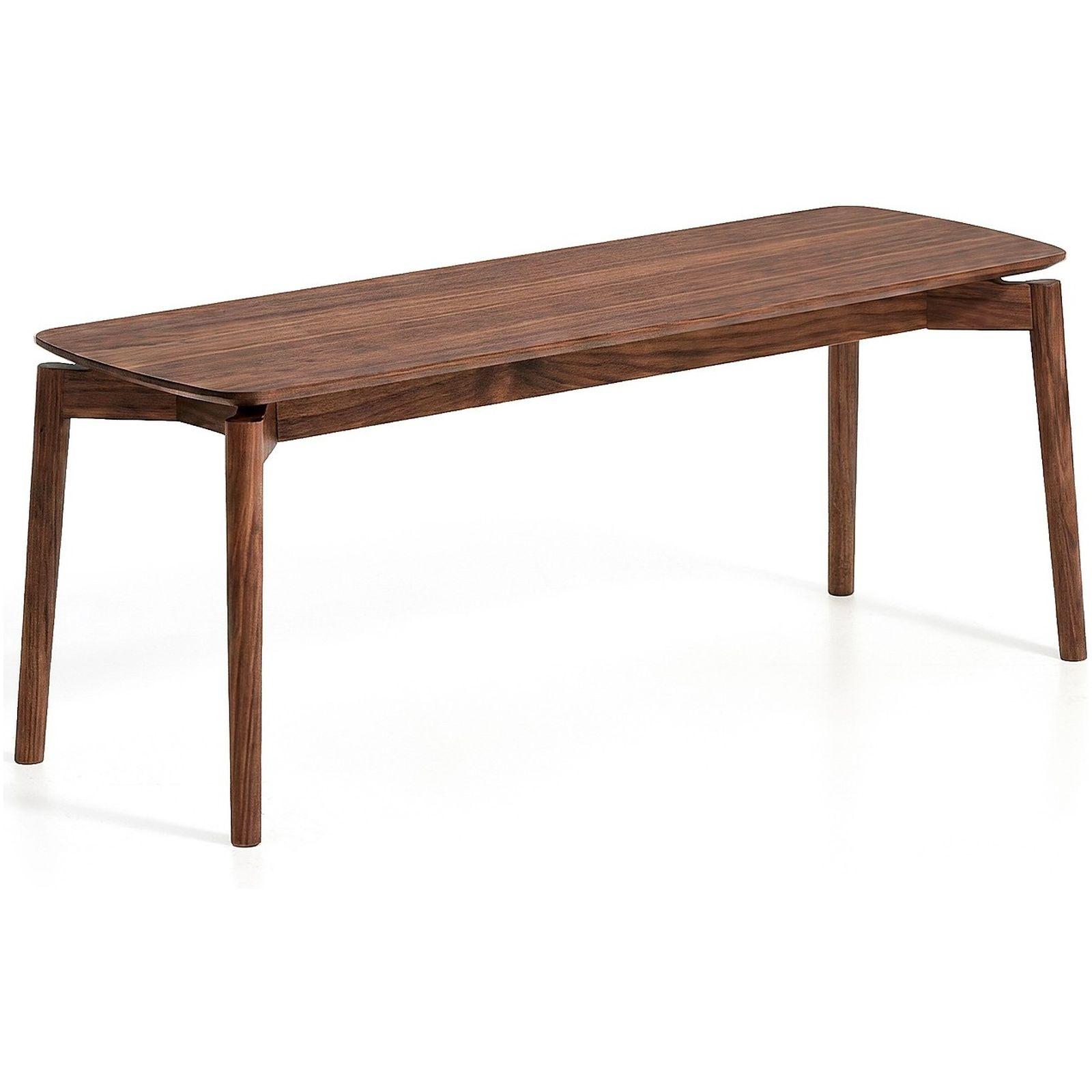 Bank Evera aus Eichenfurnier mit Nussbaumfinish 122 cm