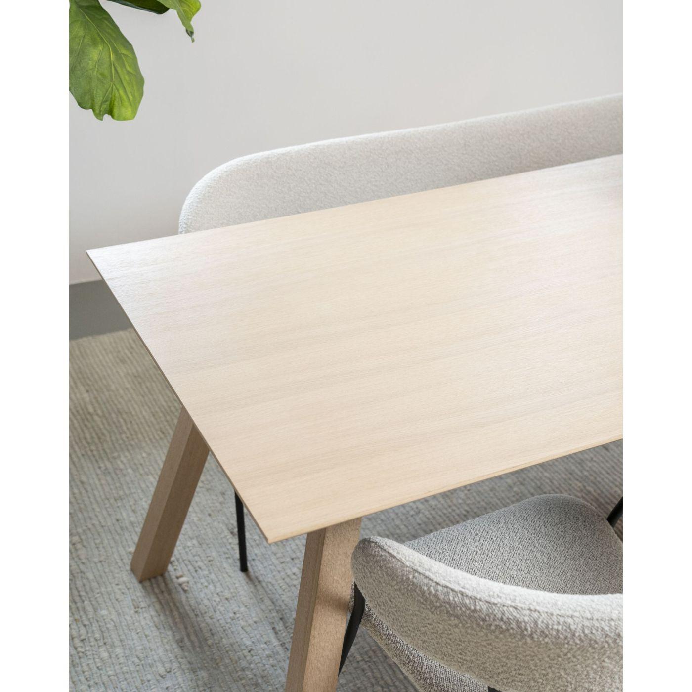 Esstisch Berna Eichenholzfurnier natur - Grösse: 170x90