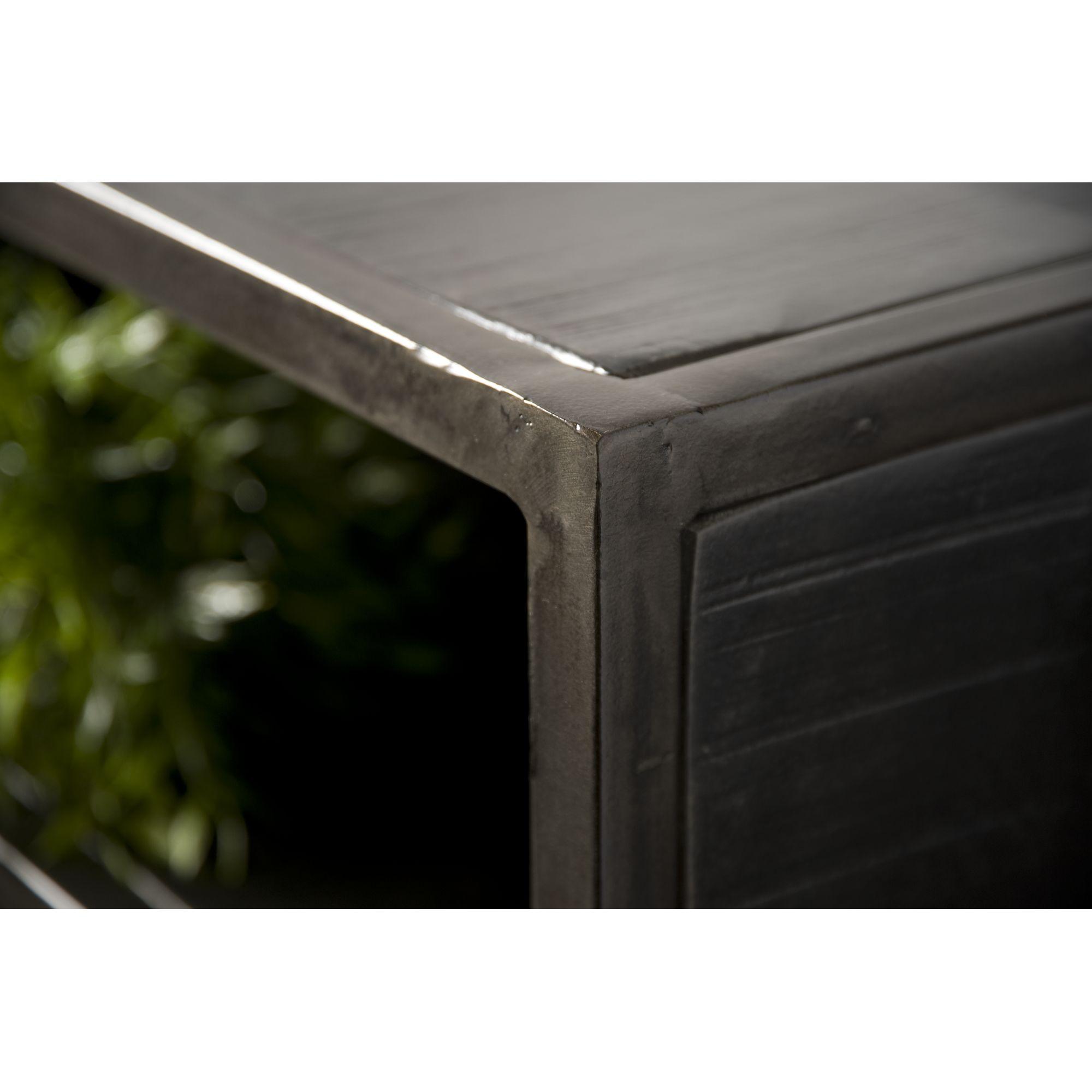 Standregal Schrank Dark Wood 100x190 Mangoholz Metall