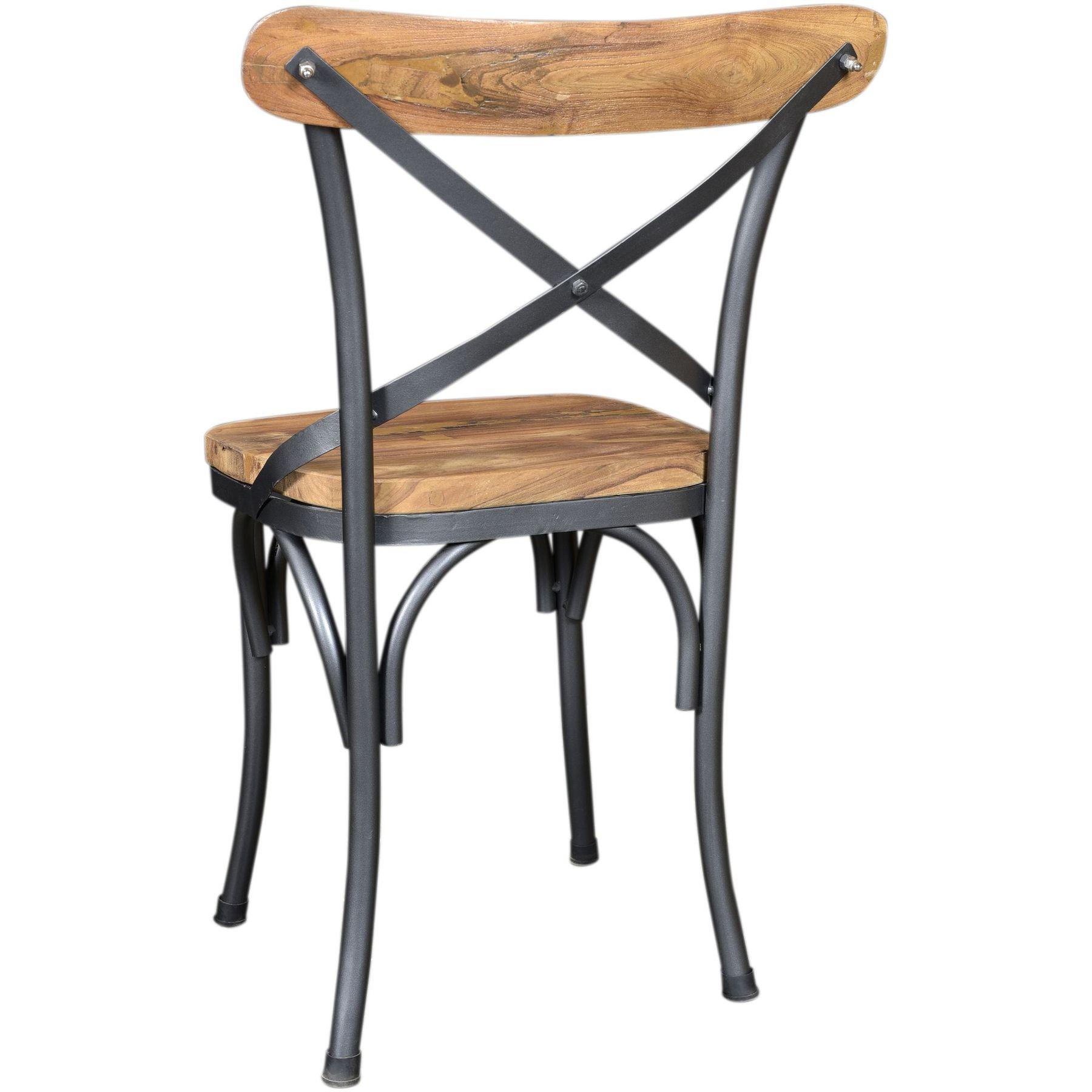 Bistrostuhl Kolonial Teak Industrial