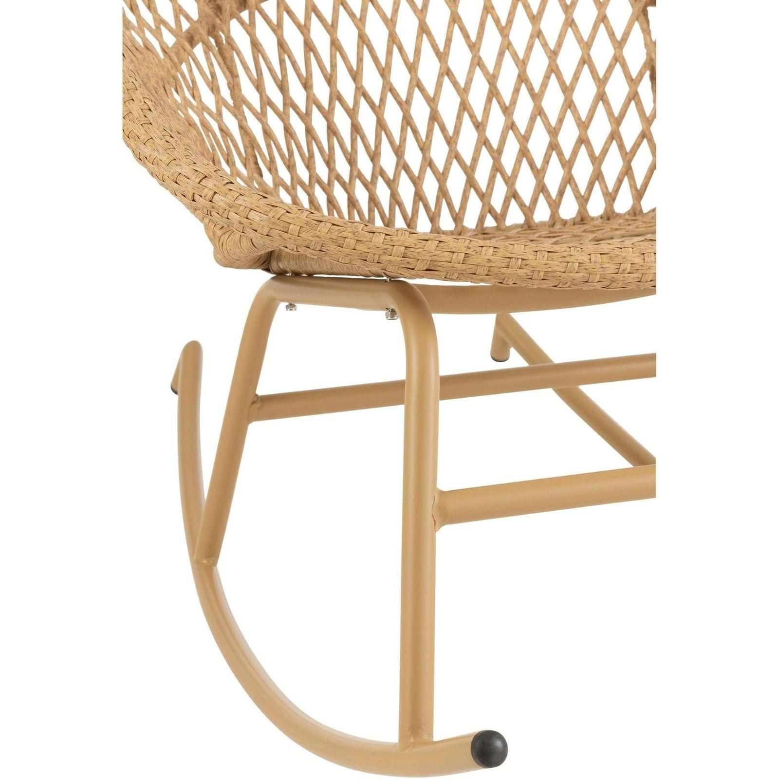 Garten Schaukelsessel Paya Rattan beige
