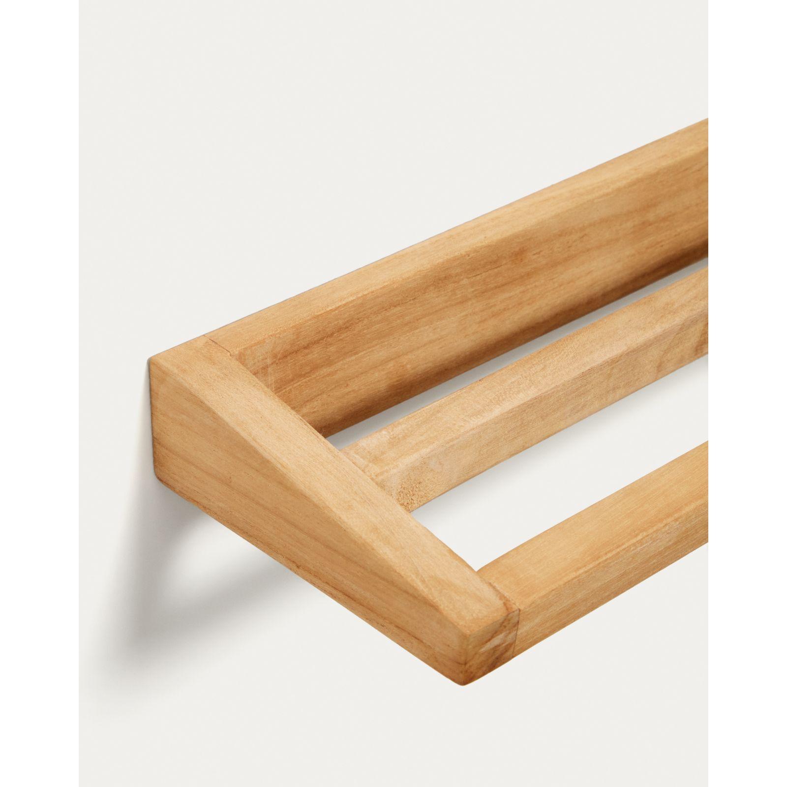 Handtuchhalter Wand Vedel aus massivem Teakholz 40x5
