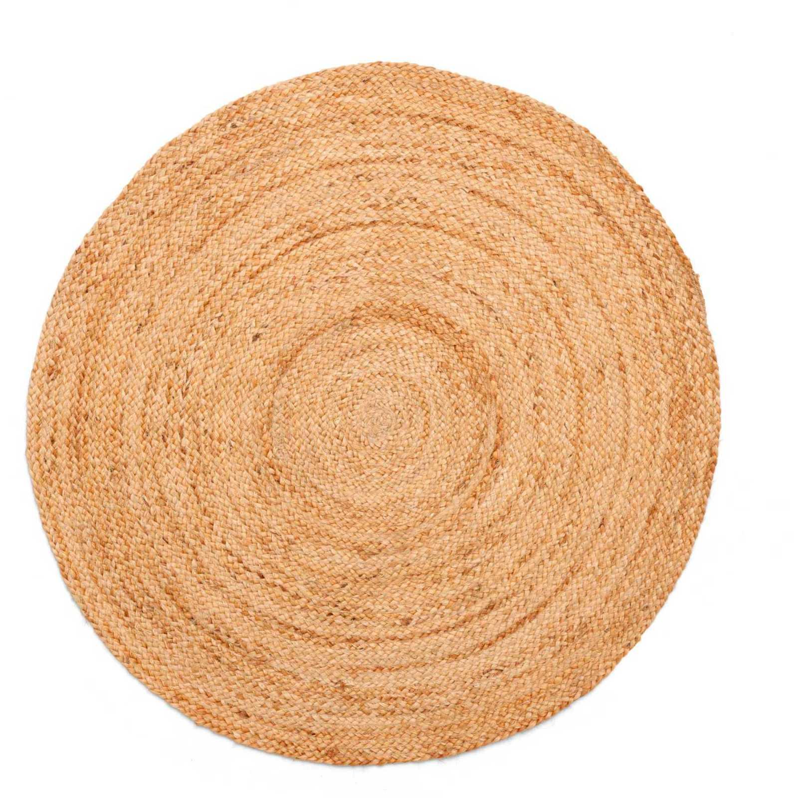 Teppich rund Jute natur 120x120