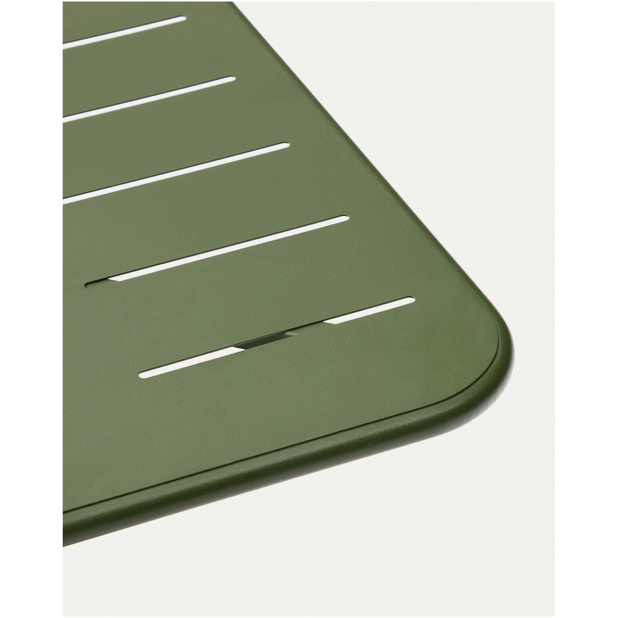 Gartentisch Bistro quadratisch Brai verzinkter Stahl grün 70x70