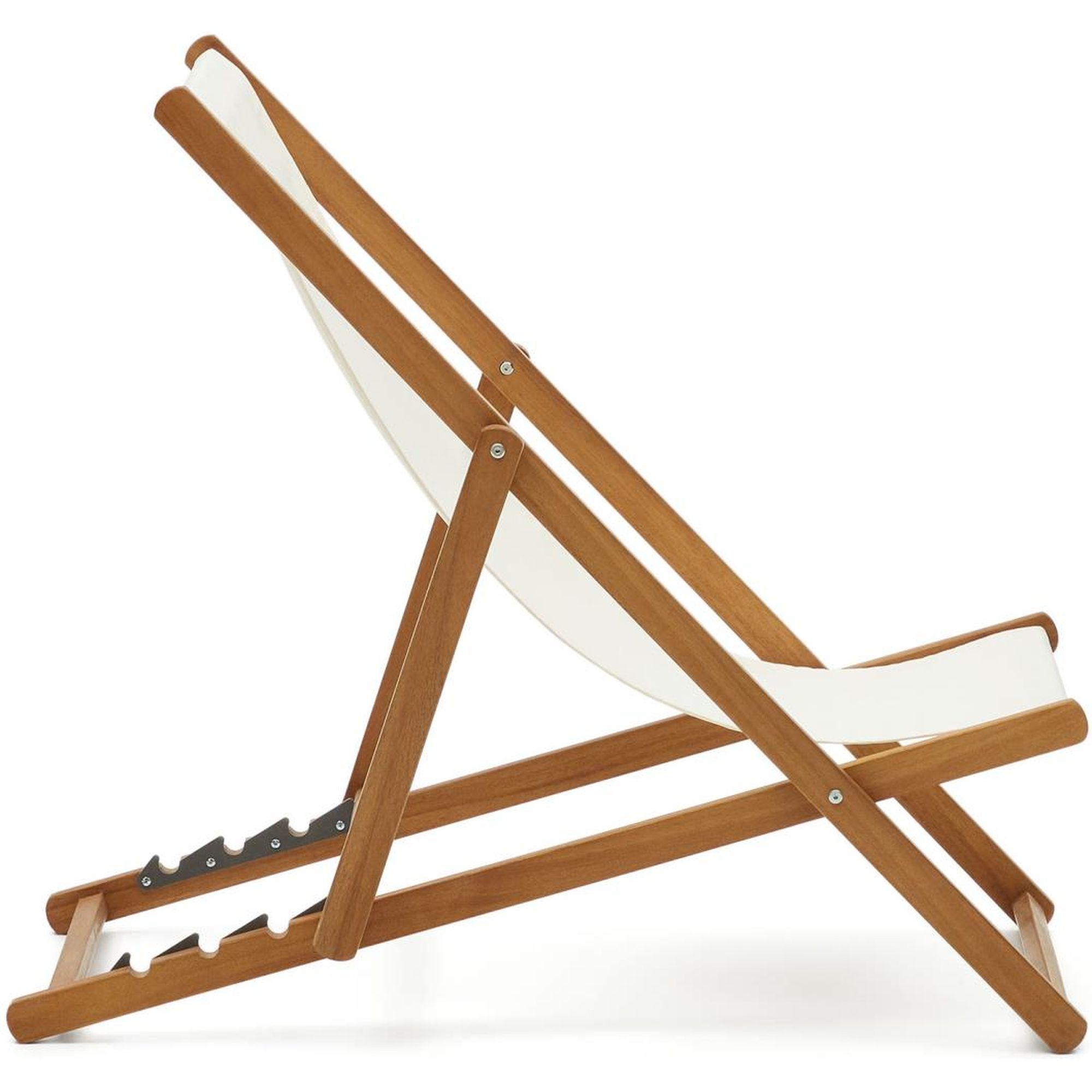 Liegestuhl Lounger beige (verstellbar)