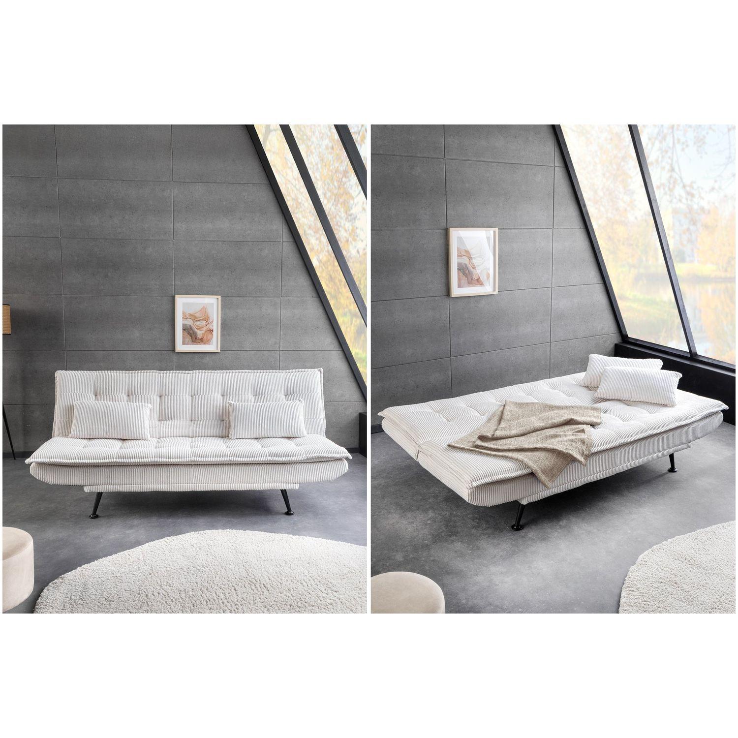 Bettsofa Montreux Cord Stoff beige 190