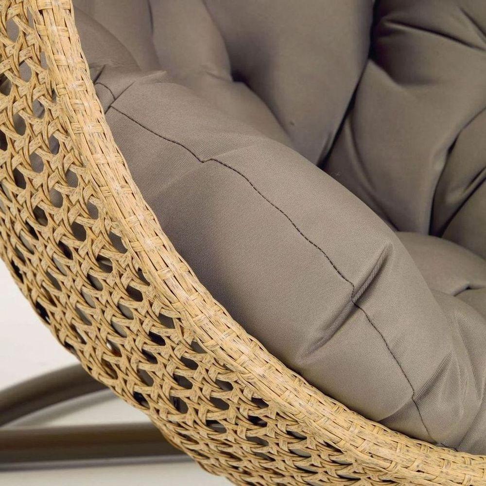 Garten Hängesessel Ciara Poly Rattan natürliches Finish