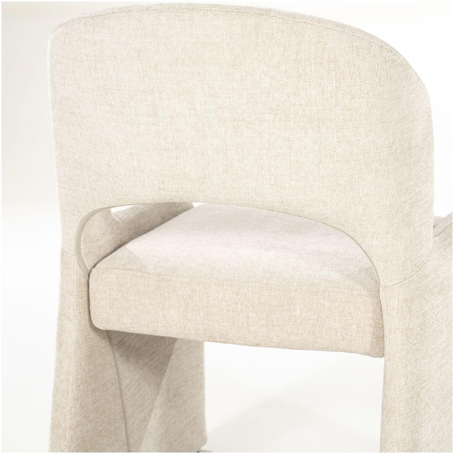 Design Polsterstuhl Serene Stoff beige