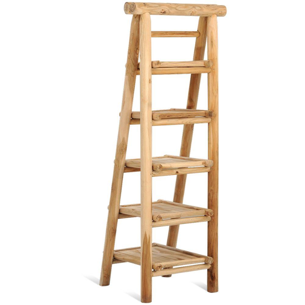 Garten Standregal Teak natur Woody 50x165