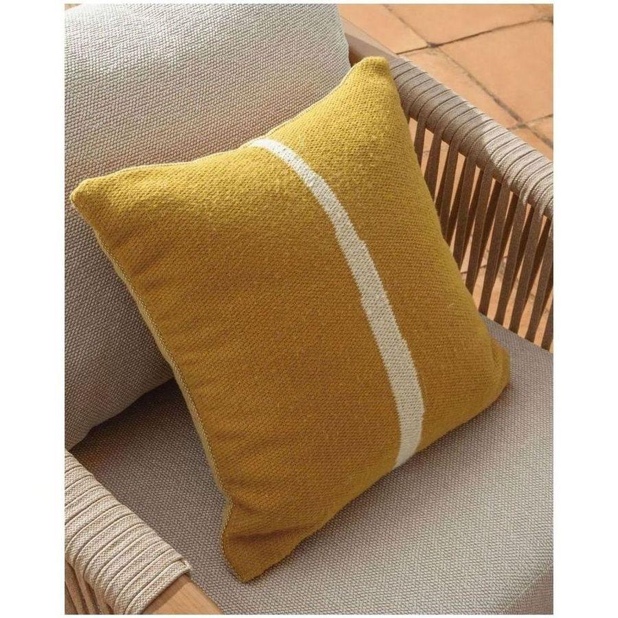 Kissenbezug Daila mit Ikat-Muster 100% PET gelb 50x50