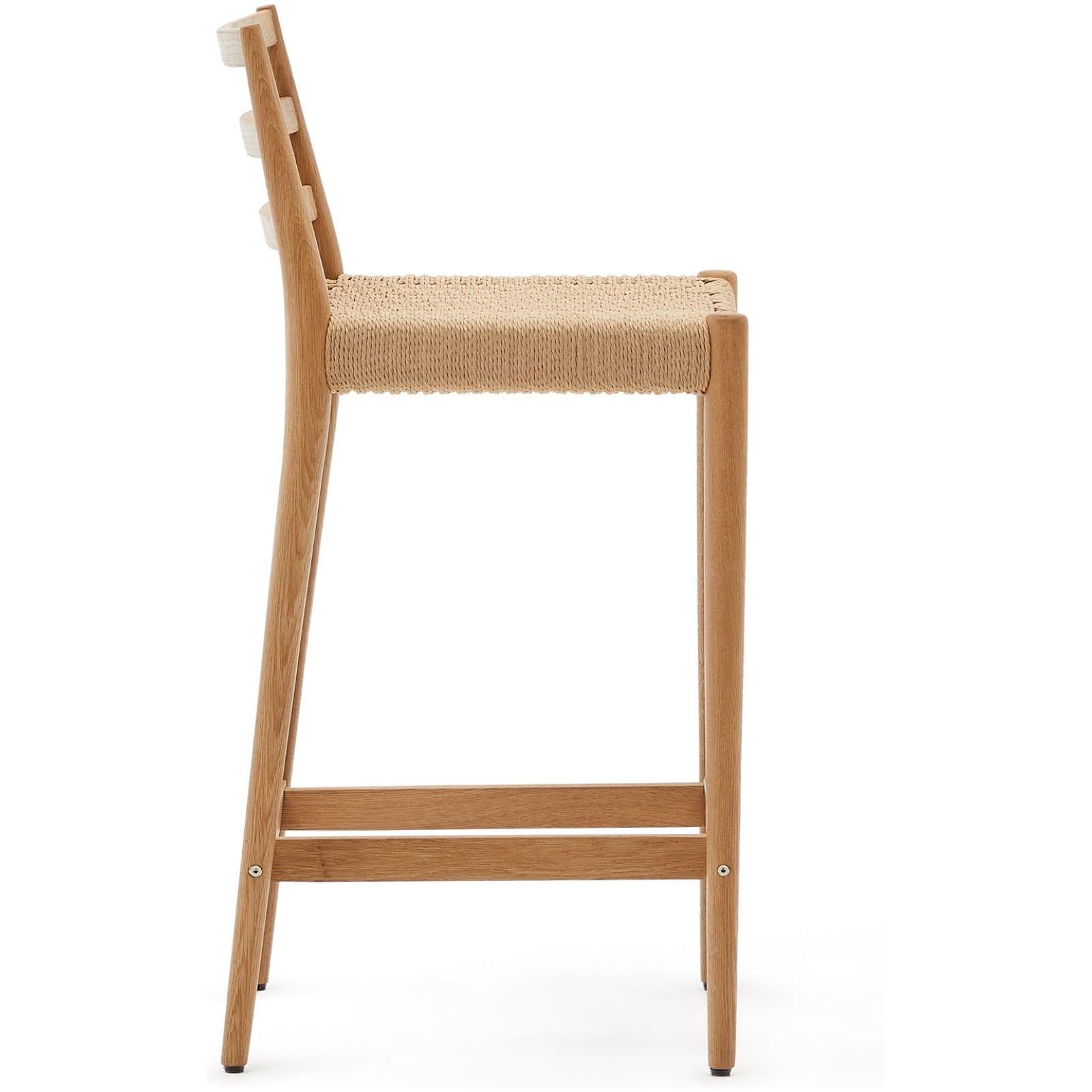 Barhocker Analy Eichenholz massiv natur Sitzhöhe 70 100% FSC