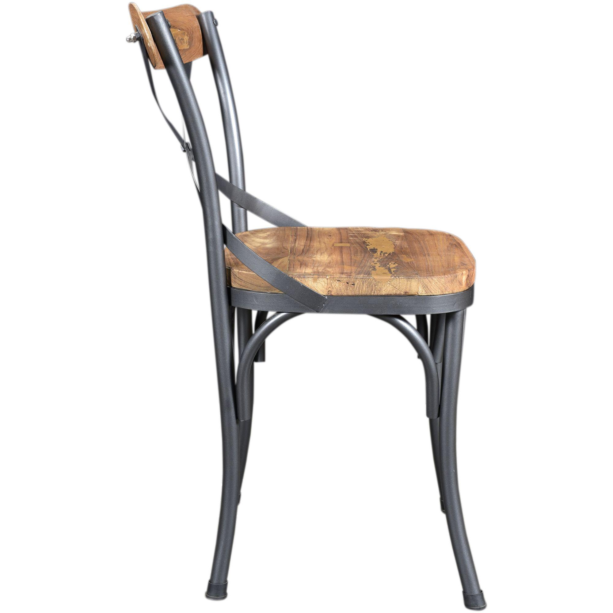 Bistrostuhl Kolonial Teak Industrial