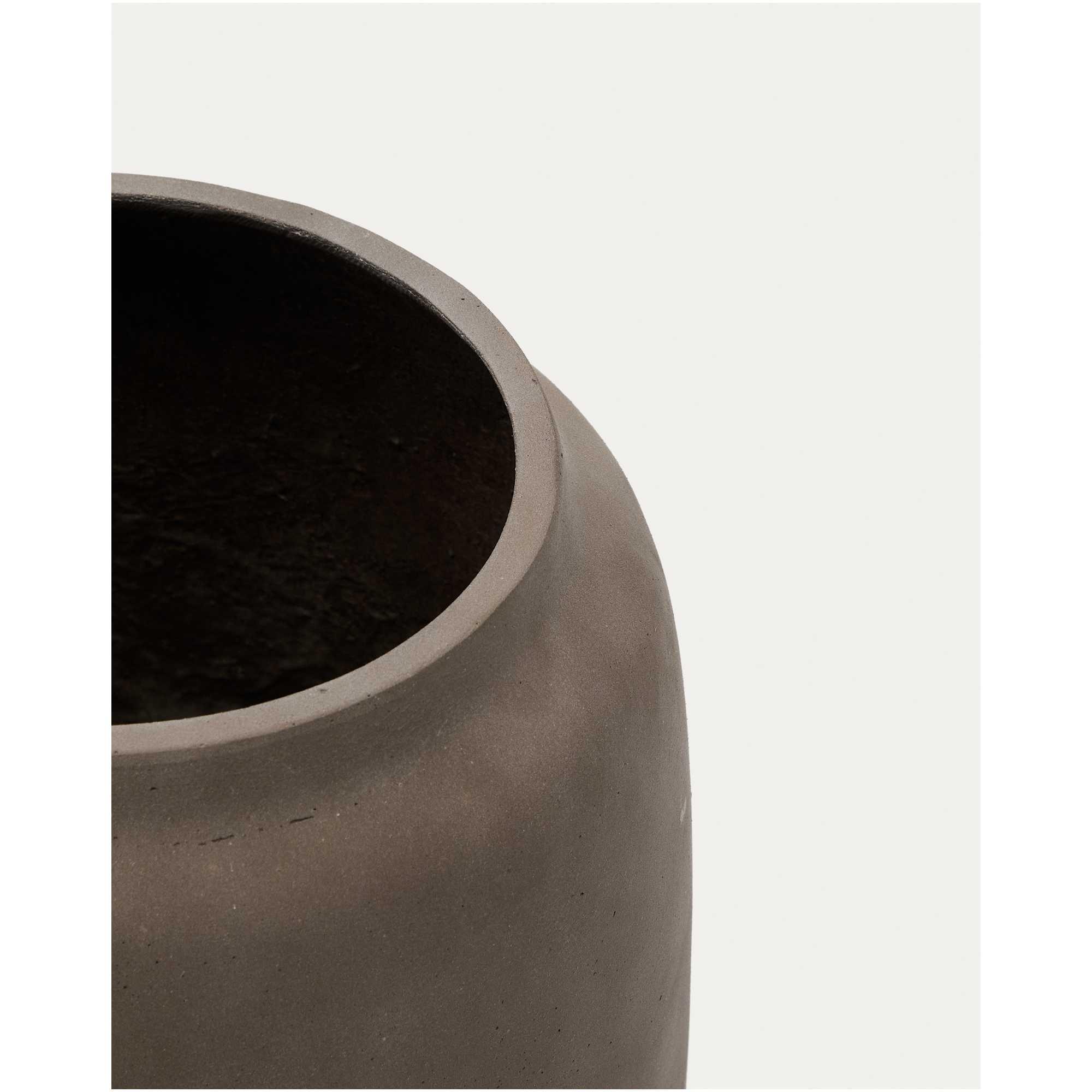 Blumentopf rund Lira in Terrakottaoptik 40x40